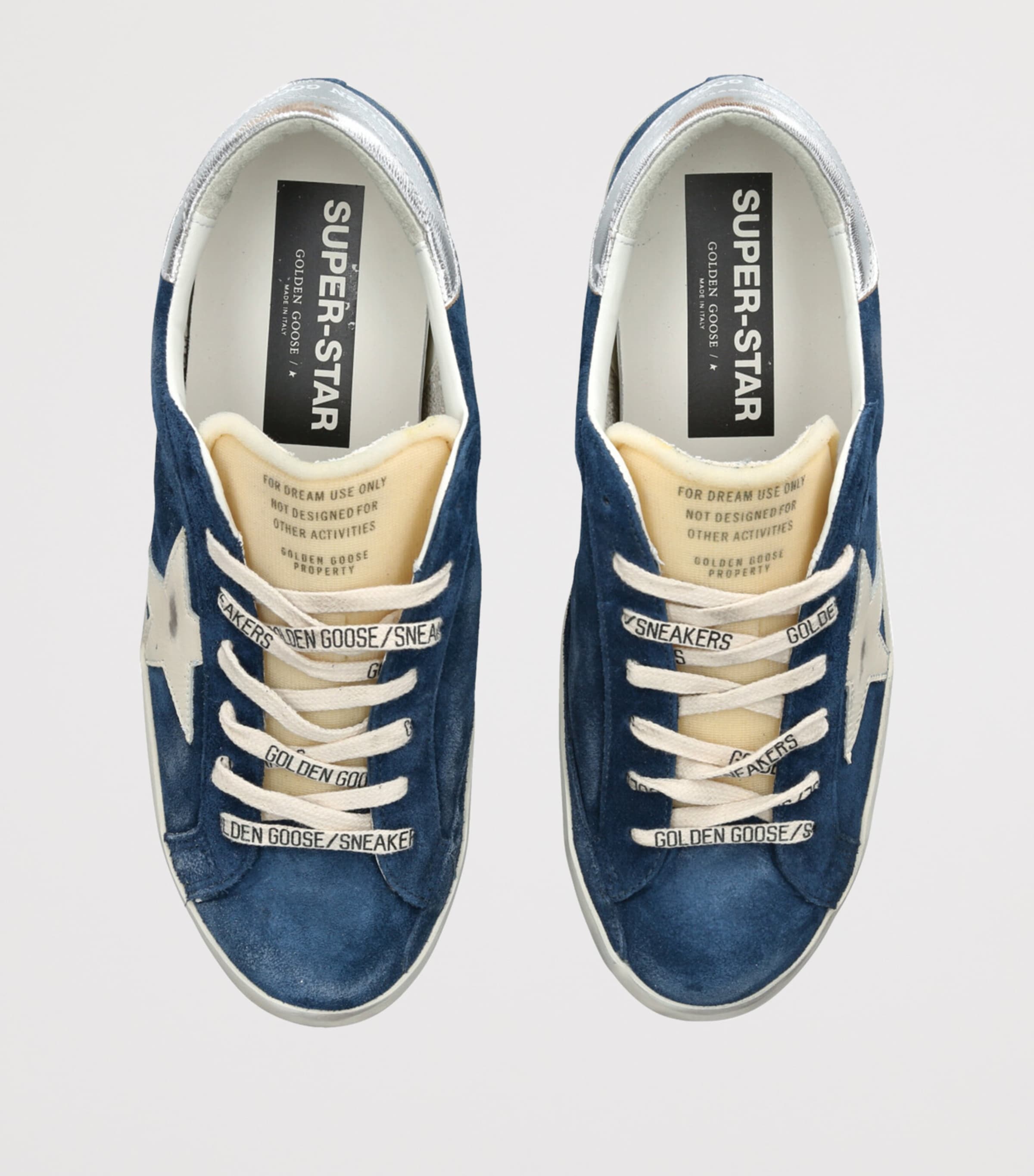 Golden Goose Blue Leather Super-Star Sneakers | Harrods US display picture 1