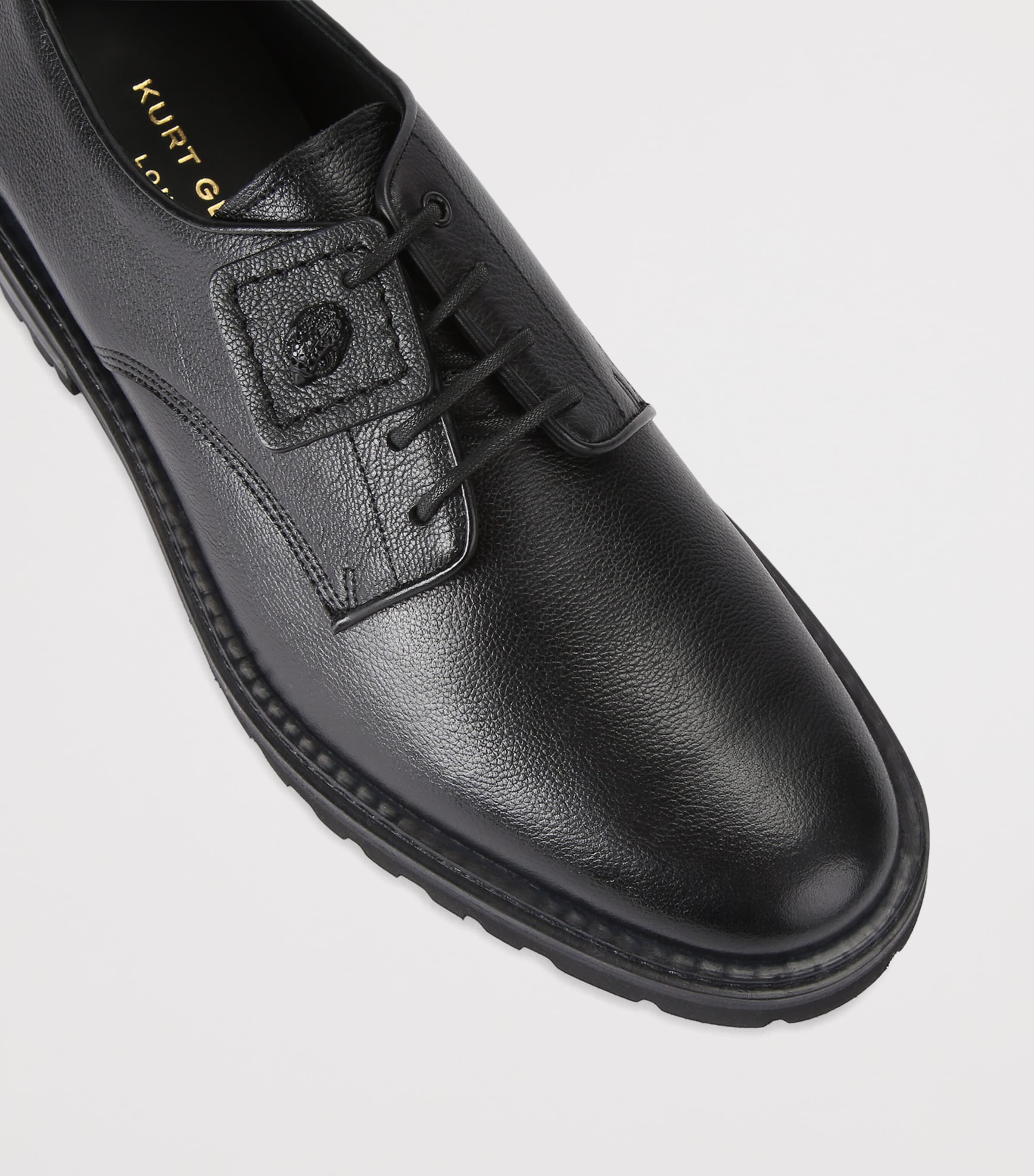 Leather Mercer Cleat Derby Shoes BLACK Image 3