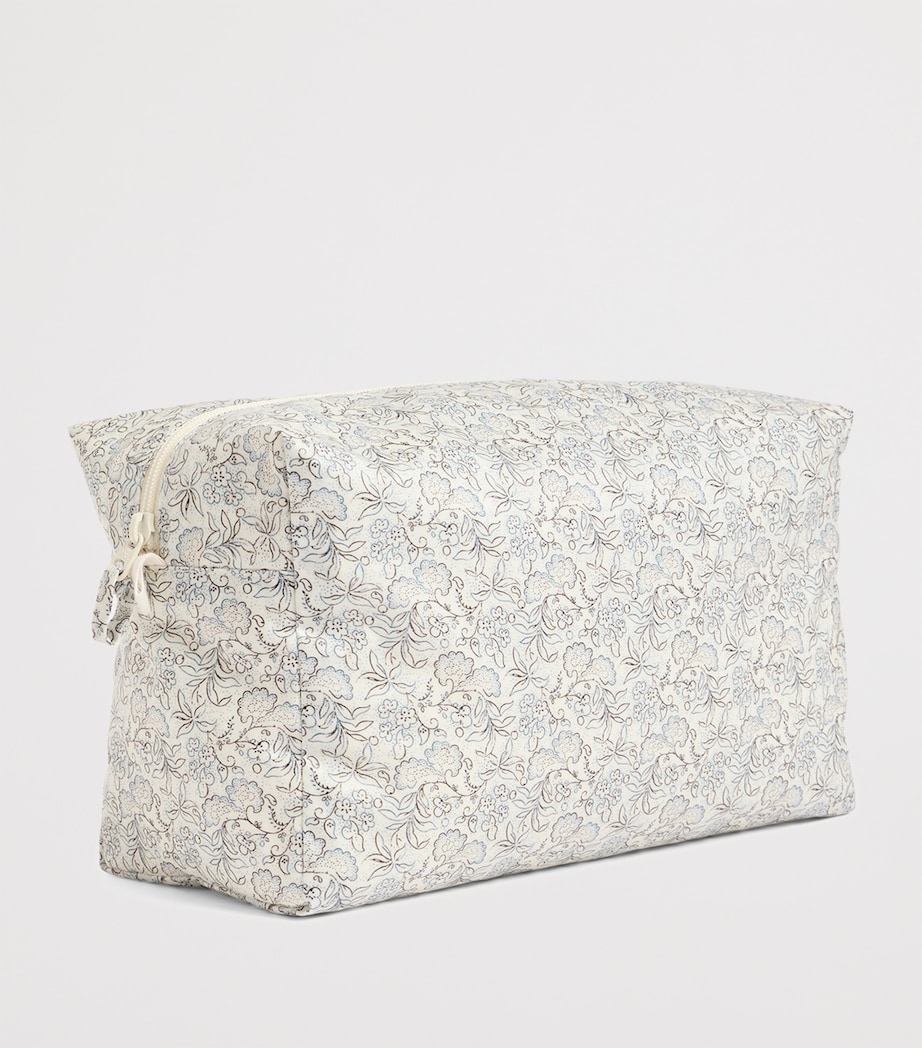 Coated Cotton Toiletry Bag BLEU GRIS Image 2