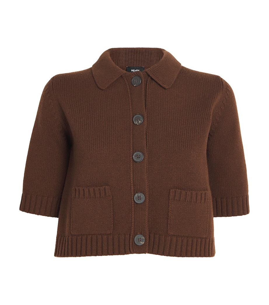 Wool-Cashmere Cropped Jacket CHESTNUT BROWN Image 1