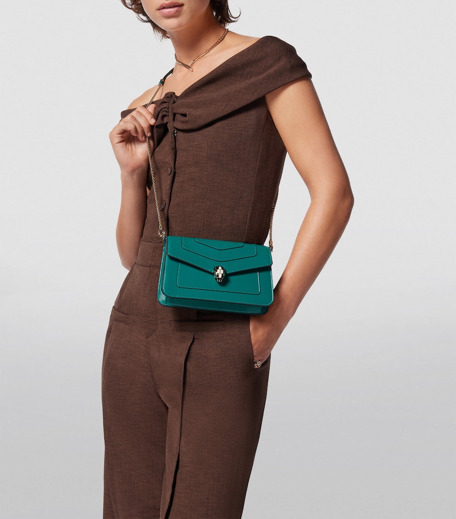 Serpenti Forever Chain Wallet GREEN LIGHT Image 5