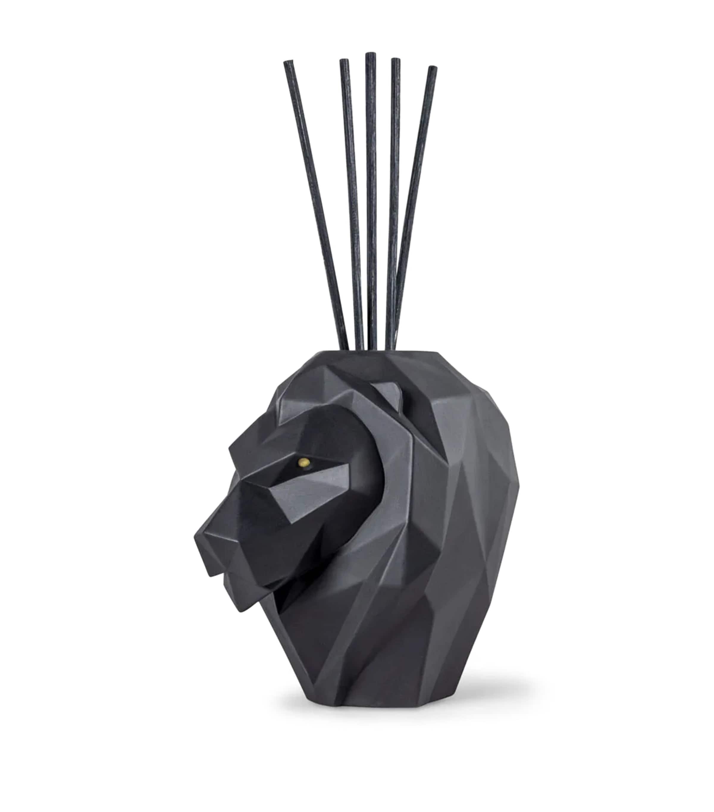 Lladrò Lion Fragrance Diffuser In Black