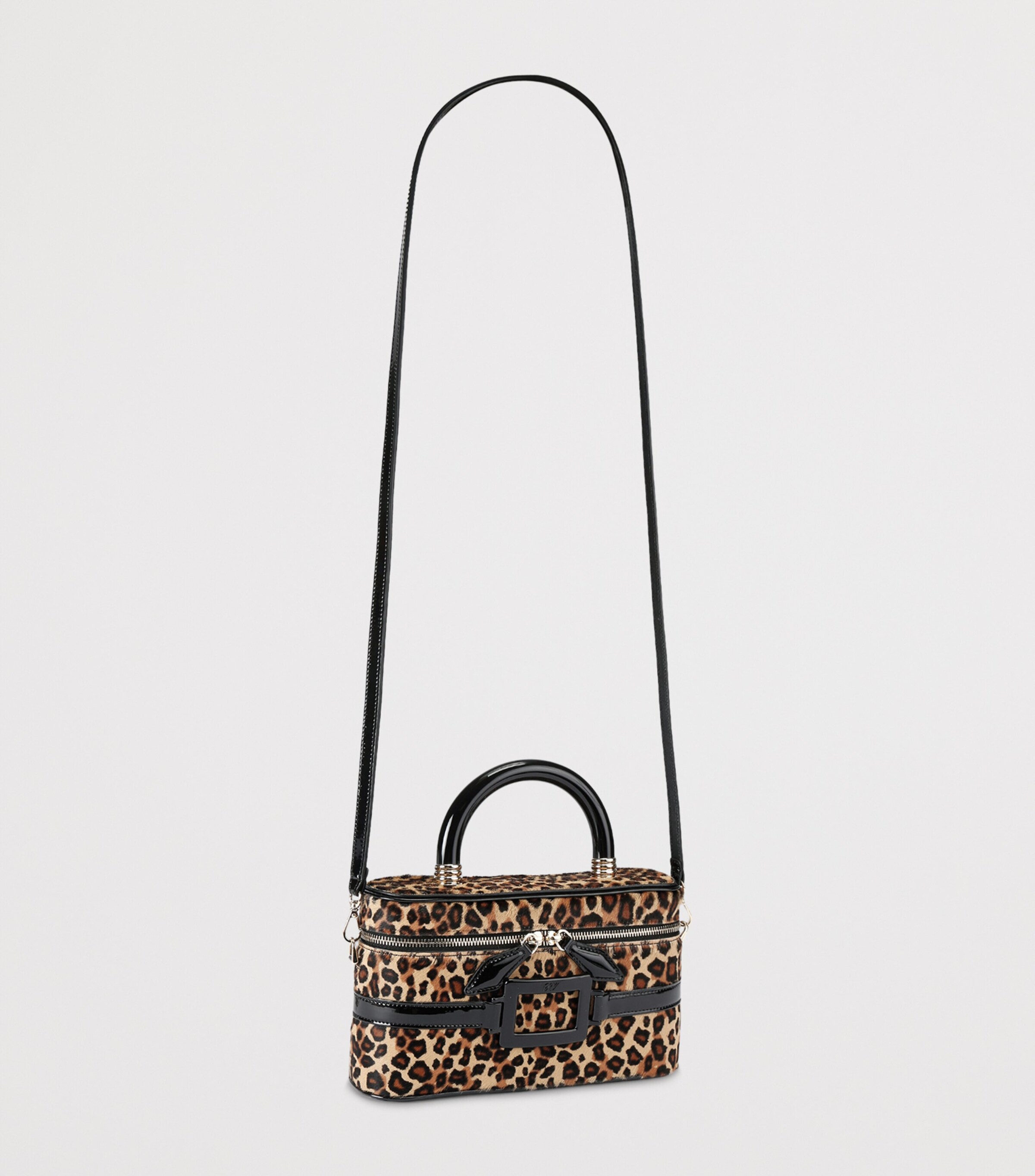 Mini Calf Hair Vanity Belle Vivier Top-Handle Bag DK.BRN COM Image 4
