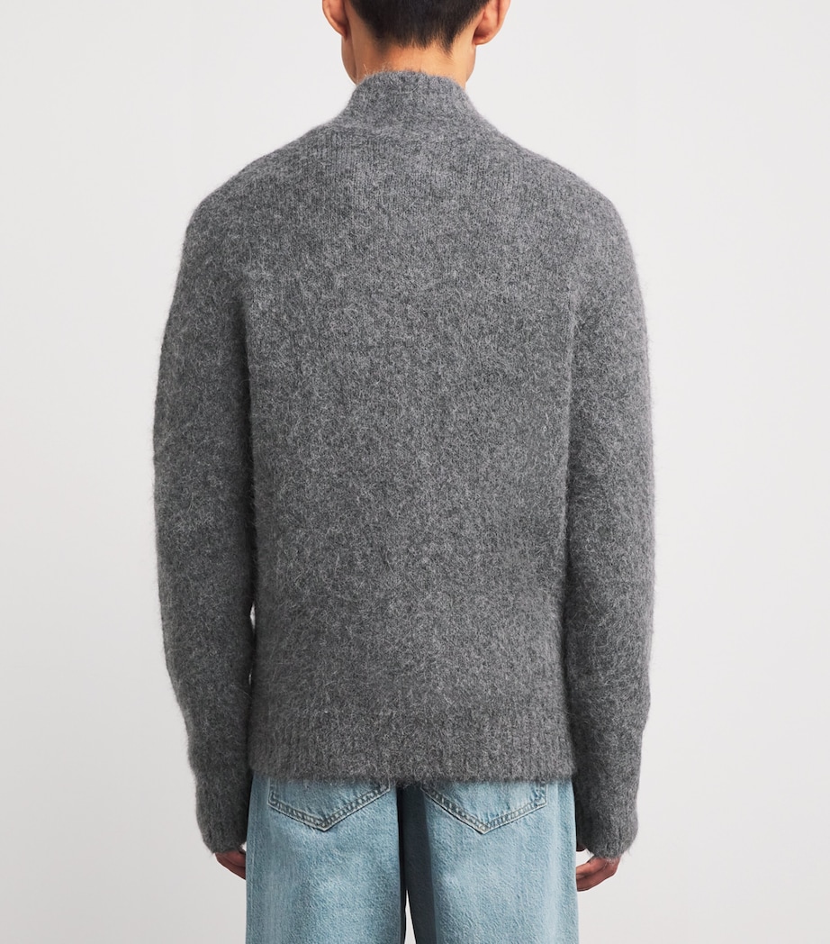 Alpaca-Blend Sajean Cardigan IRON GATE Image 4