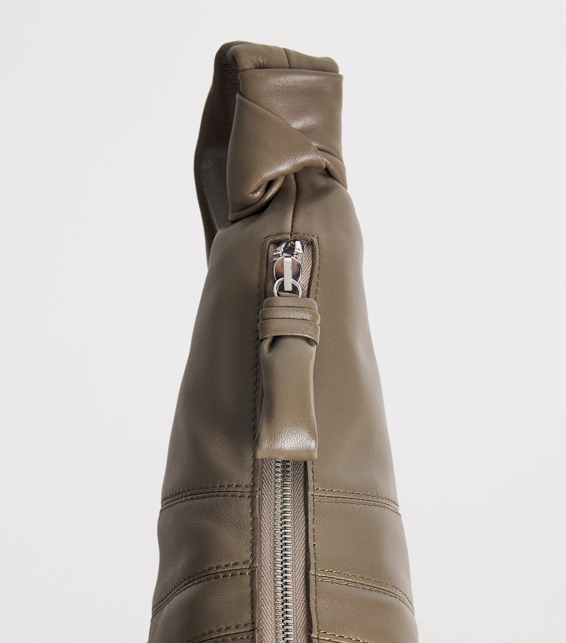 Medium Nappa Leather Croissant Bag DARK KHAKI GR678 Image 4