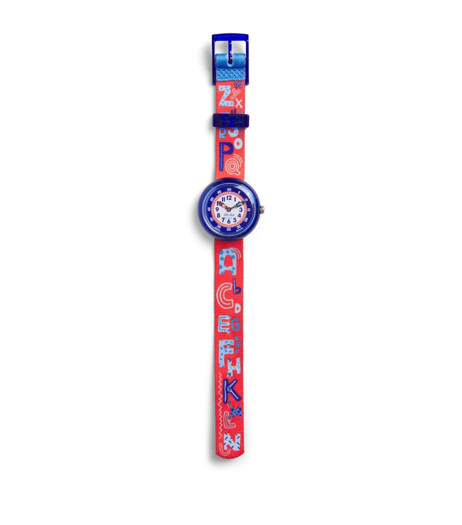 Flik Flak Know Your ABC Quartz Watch 31.85mm Red Image 1