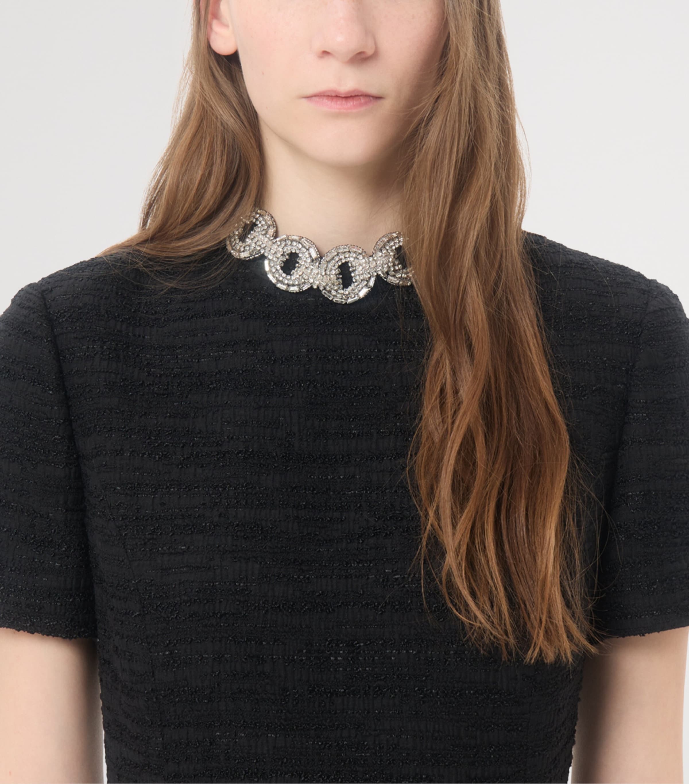 Valentino Womens Embellished Mini Dress Nud Image 6