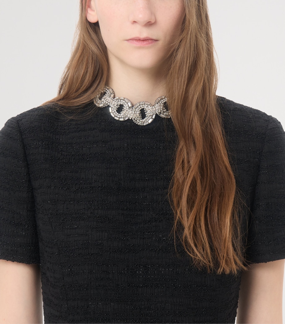 Valentino Womens Embellished Mini Dress Nud Image 6