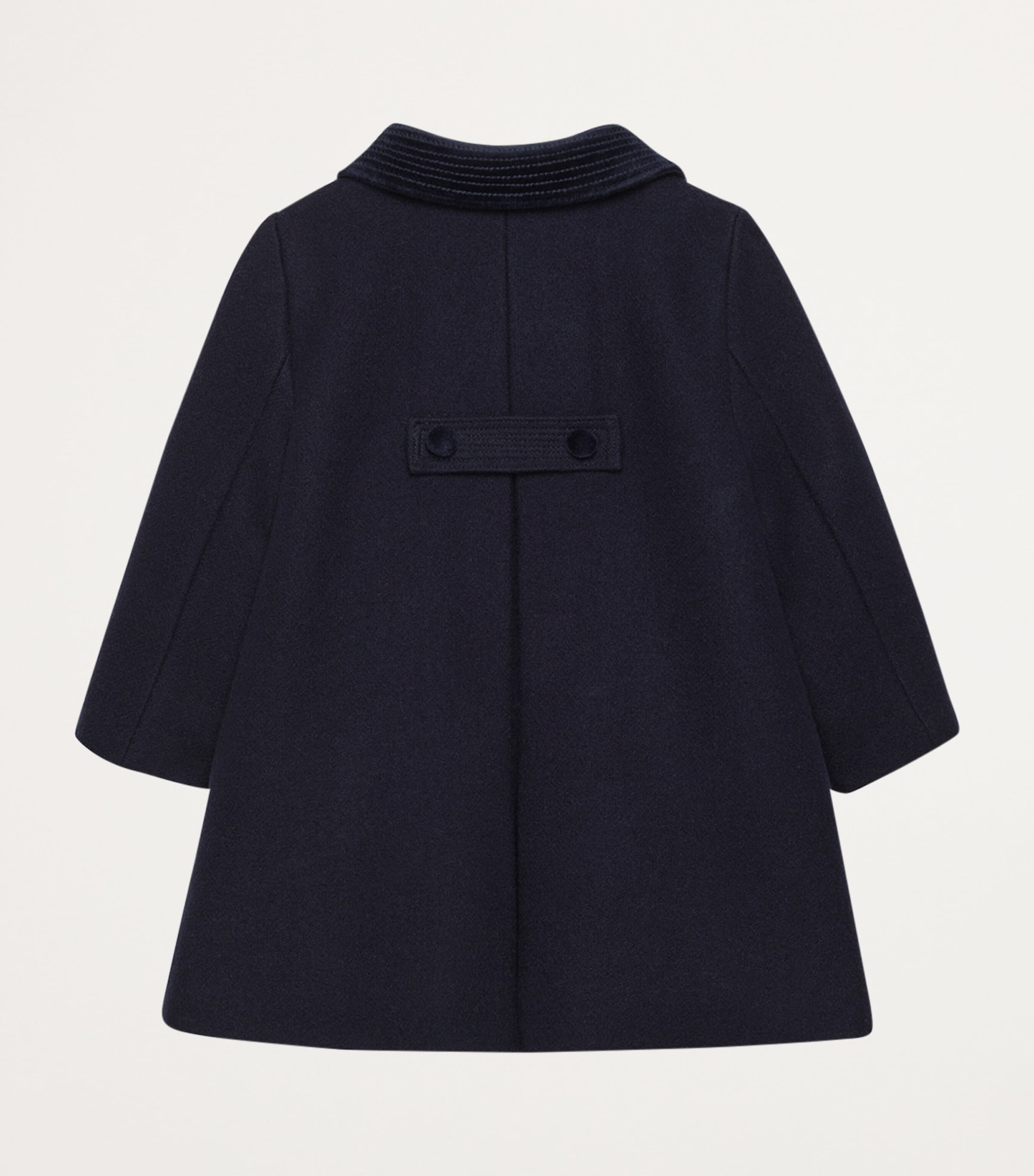 Wool Double-Breasted Classic Coat (6-24 Months) NAVY Image 2