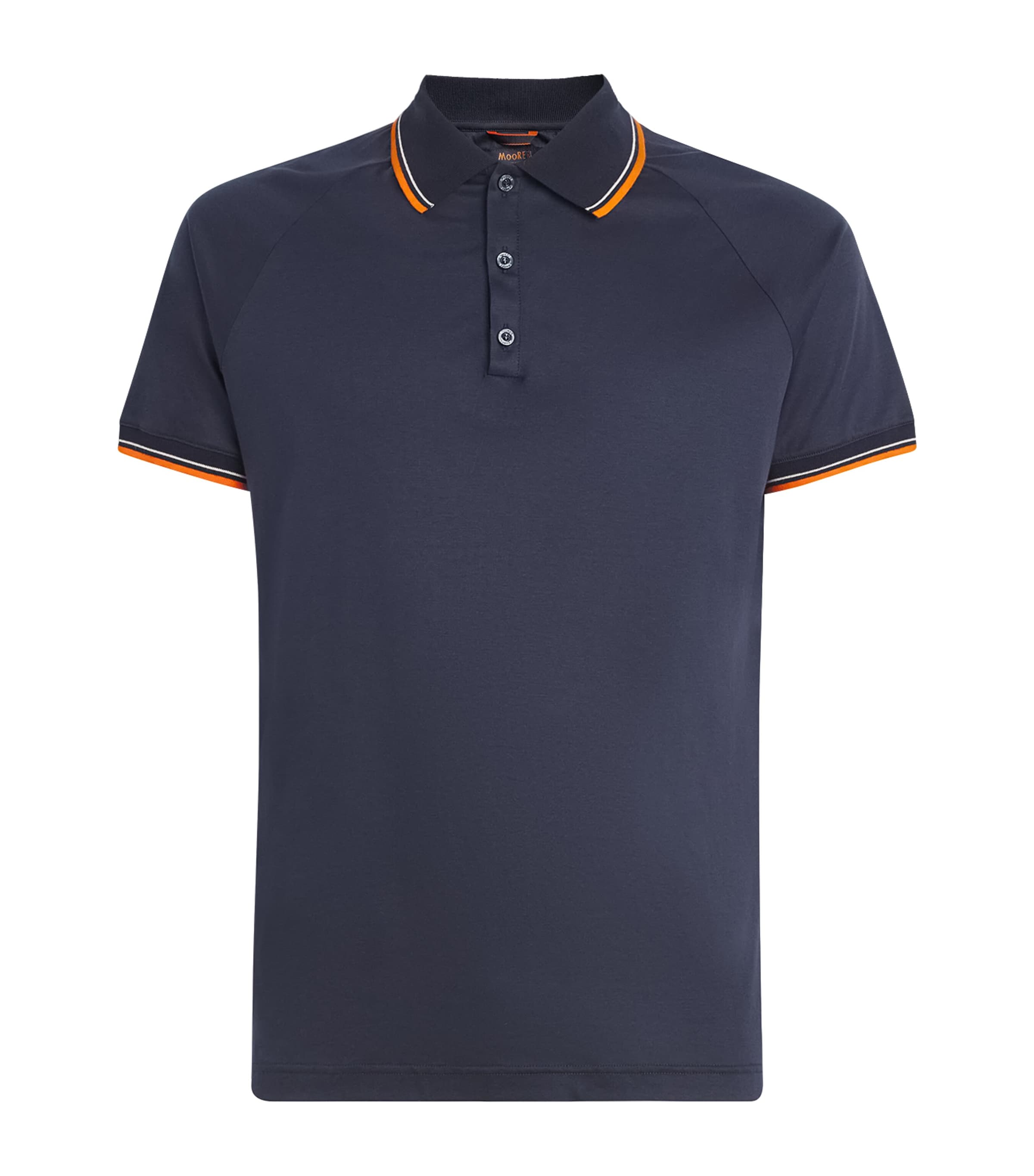 Moorer Technical Polo Shirt In Navy