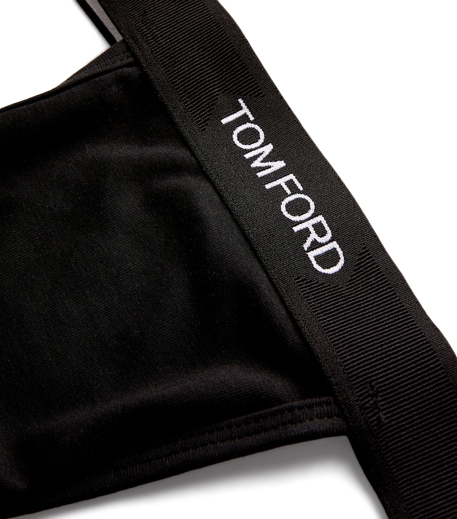 TOM FORD Mens Logo Jock Strap Black Image 5