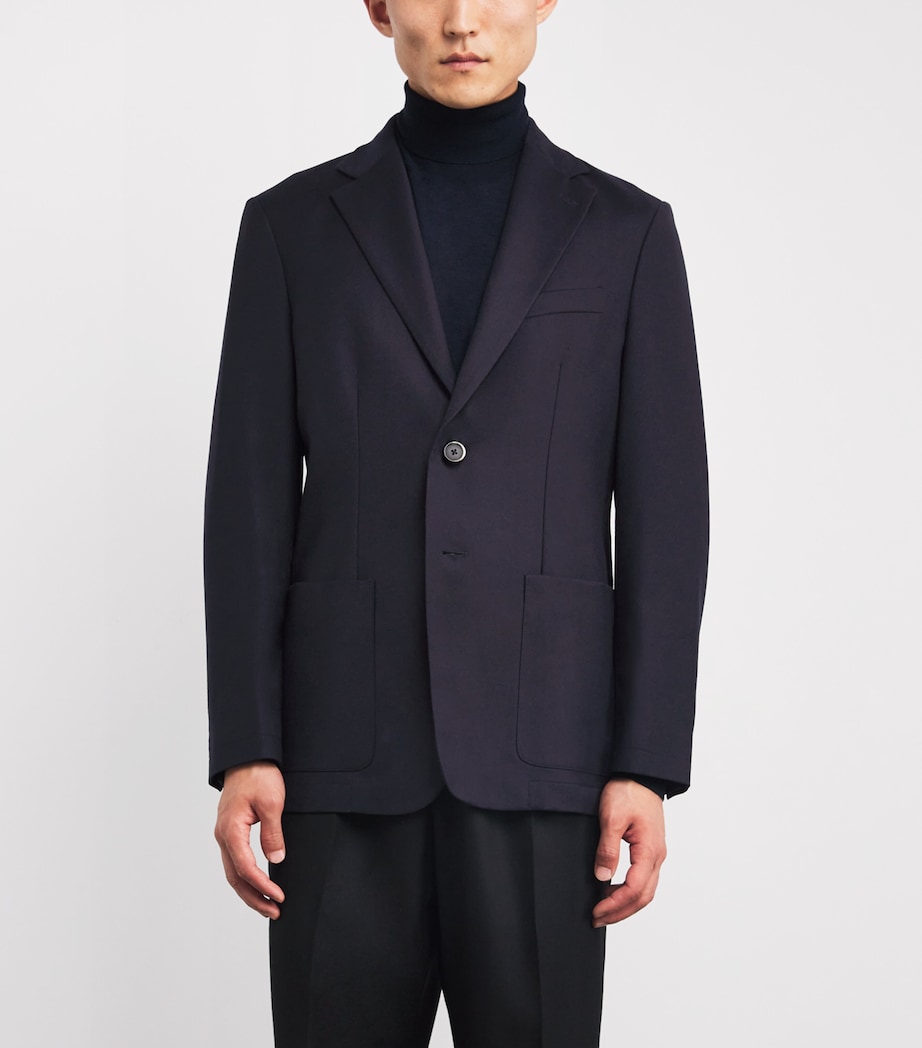 Stretch-Virgin Wool Blazer NAVY 170 Image 3