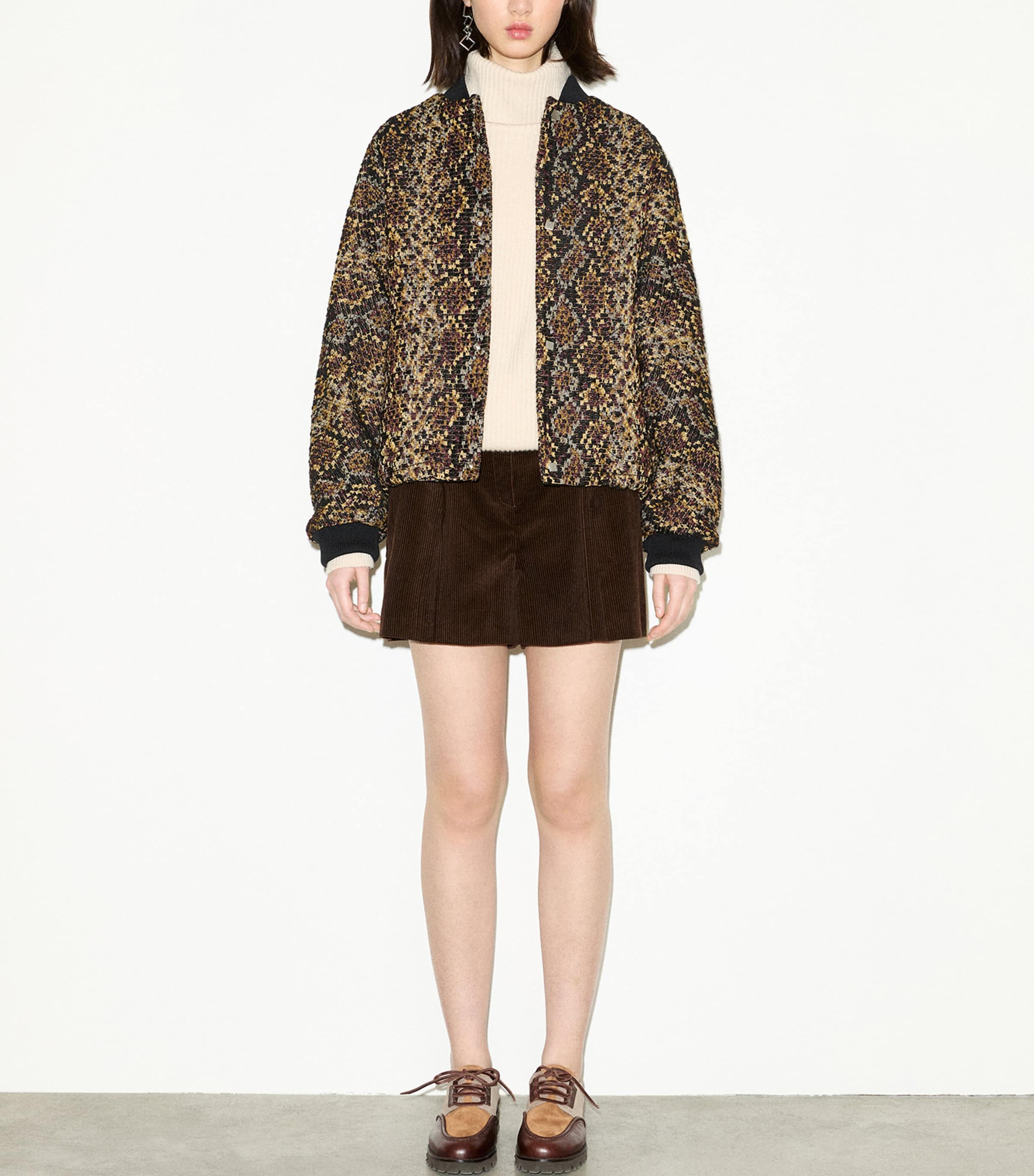 MAX&Co. Womens Corduroy Shorts Dark Brown Image 5