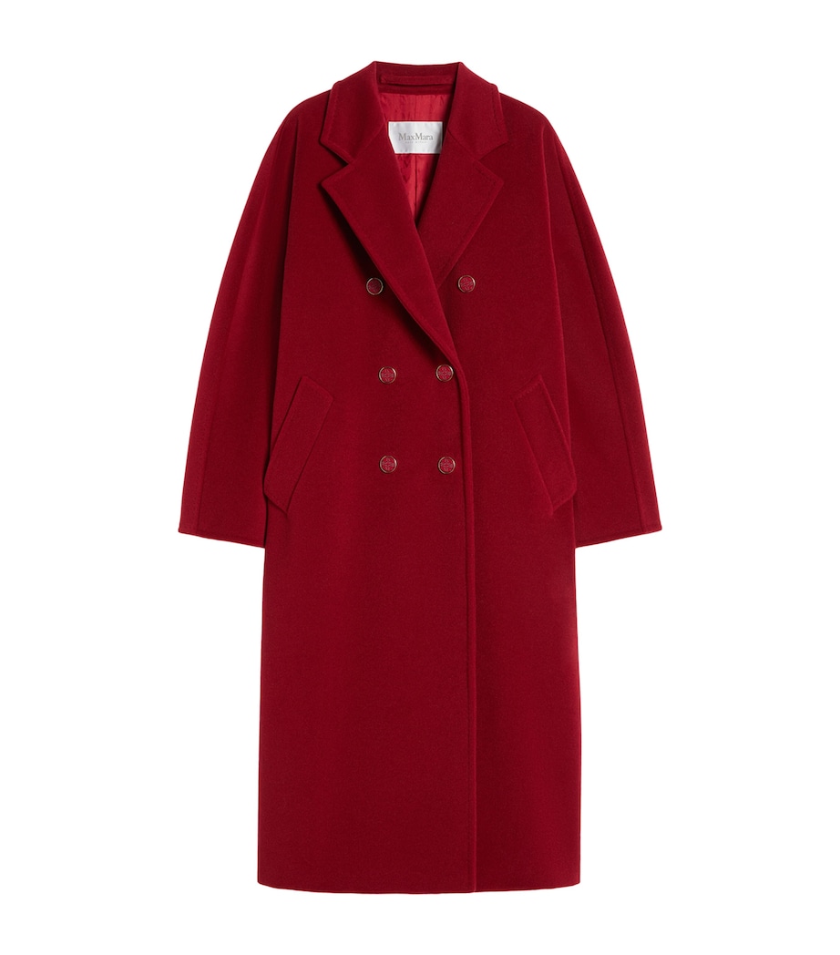 Virgin Wool-Cashmere Overcoat DARK RED Image 1