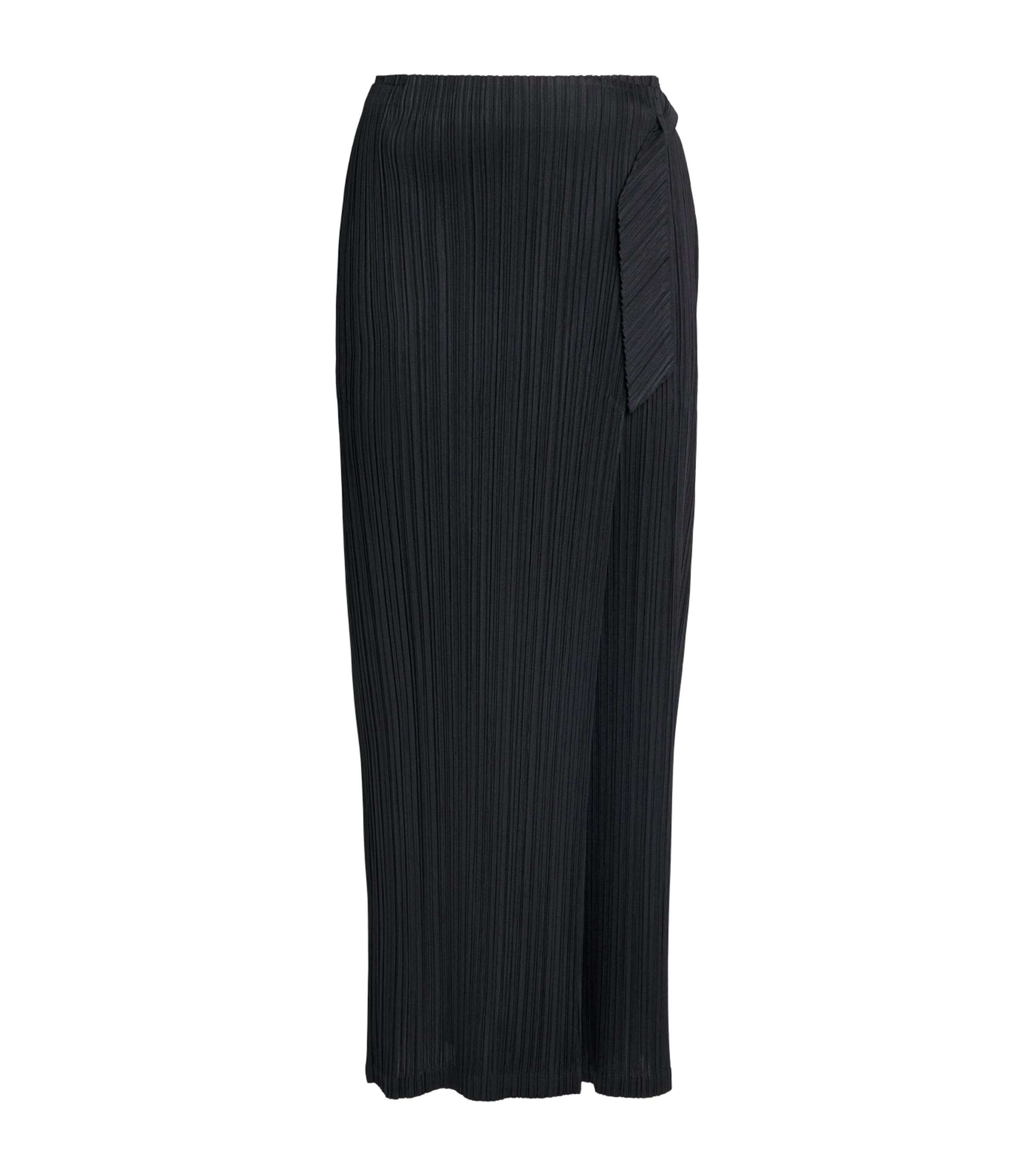 Pleats Please Issey Miyake Womens Façade Trousers Black Image 1