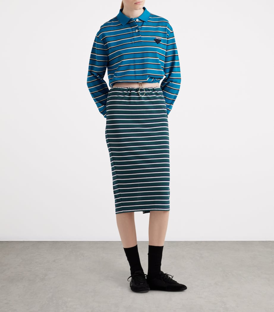 Cotton Piqué Pencil Skirt F0B8Q Image 2