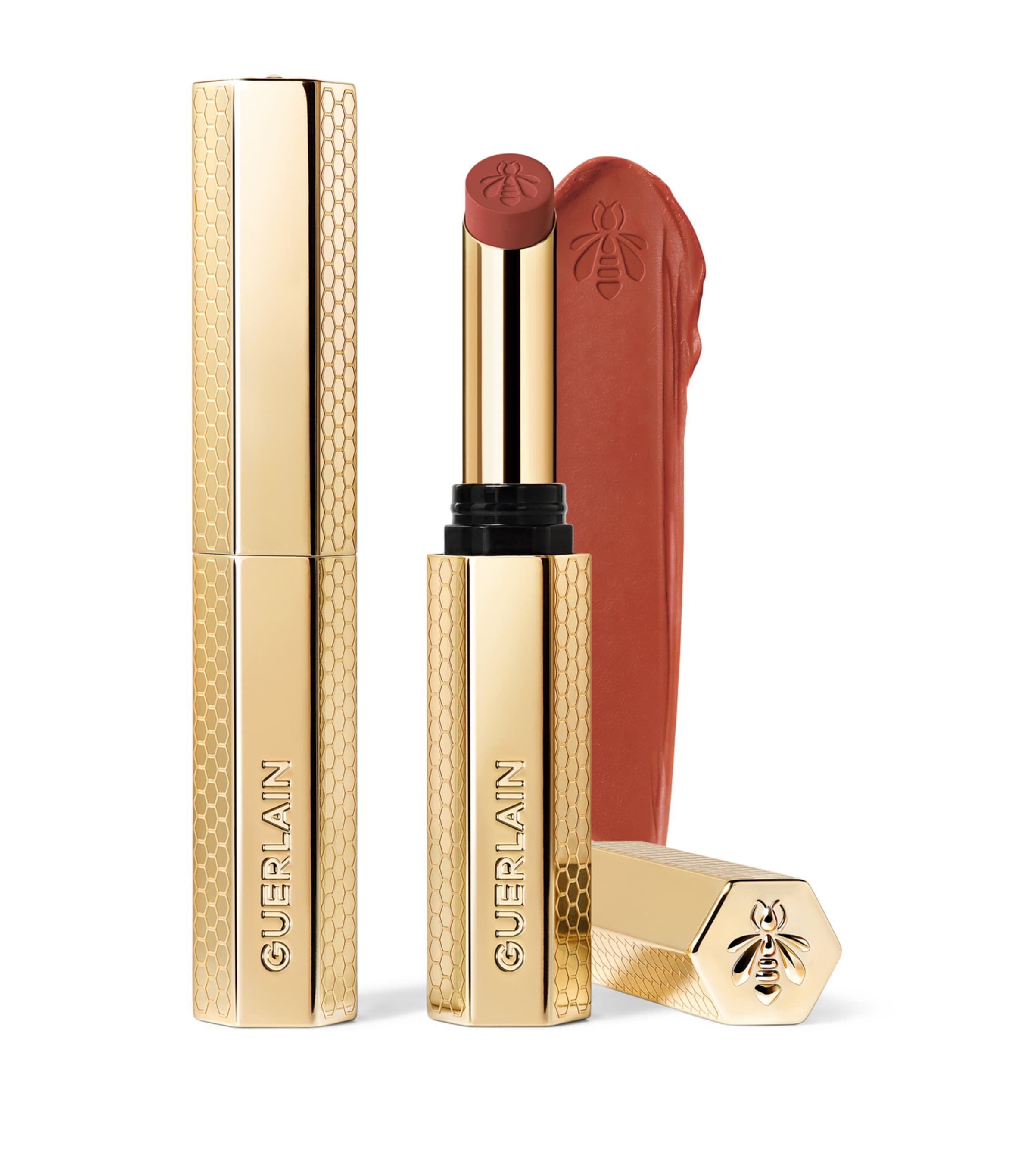Guerlain KissKiss Honey-Infused Intense Lipstick Petal Nude Image 1