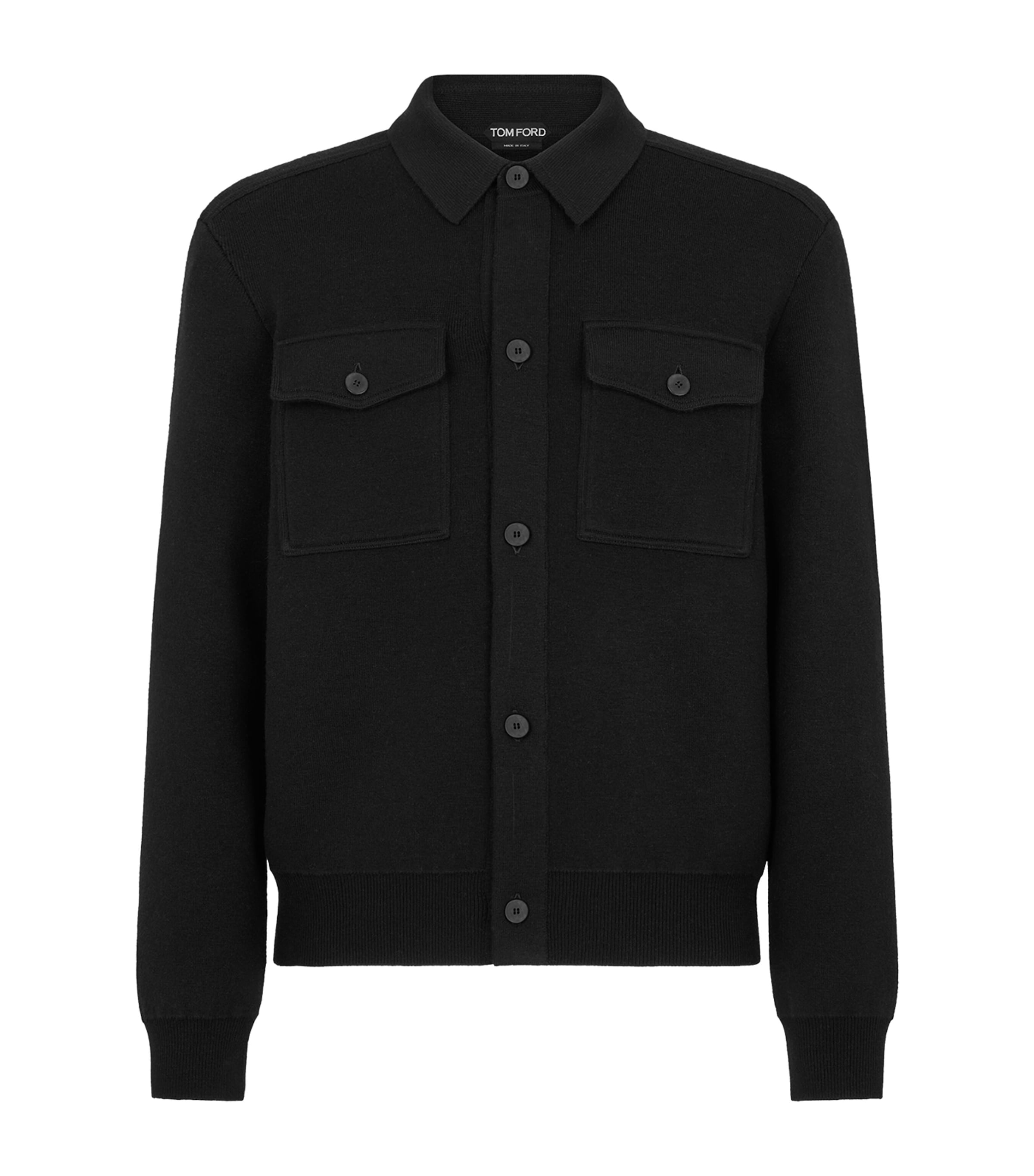 Wool-Cashmere Blouson Cardigan NAA Image 1