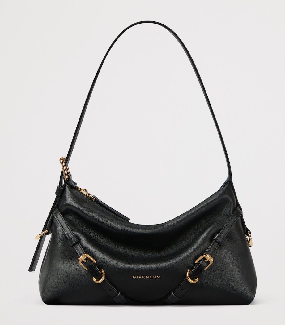 Mini Calfskin Voyou Shoulder Bag BLACK Image 5