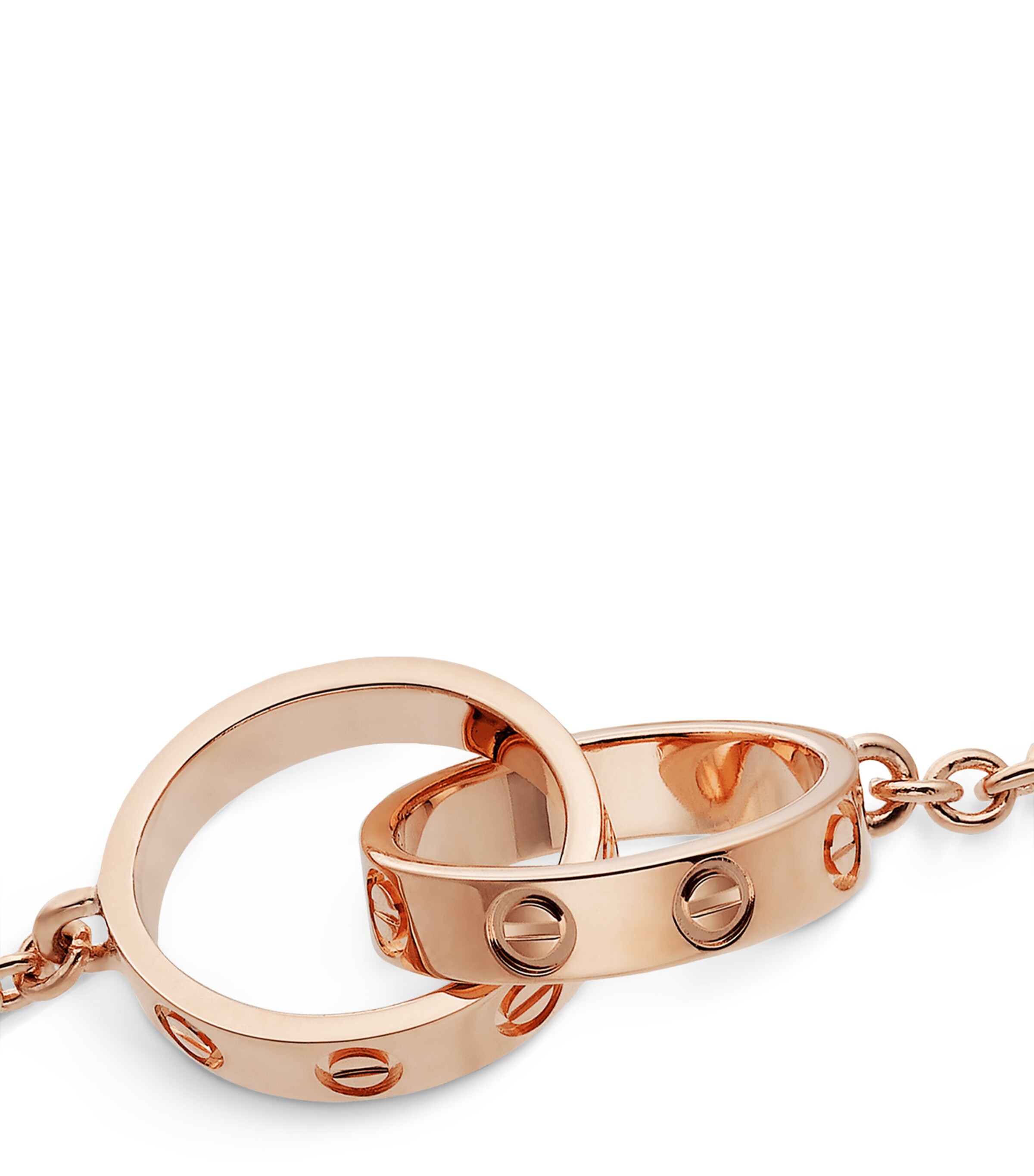 Cartier Rose Gold LOVE Chain Bracelet Rose Gold Image 4