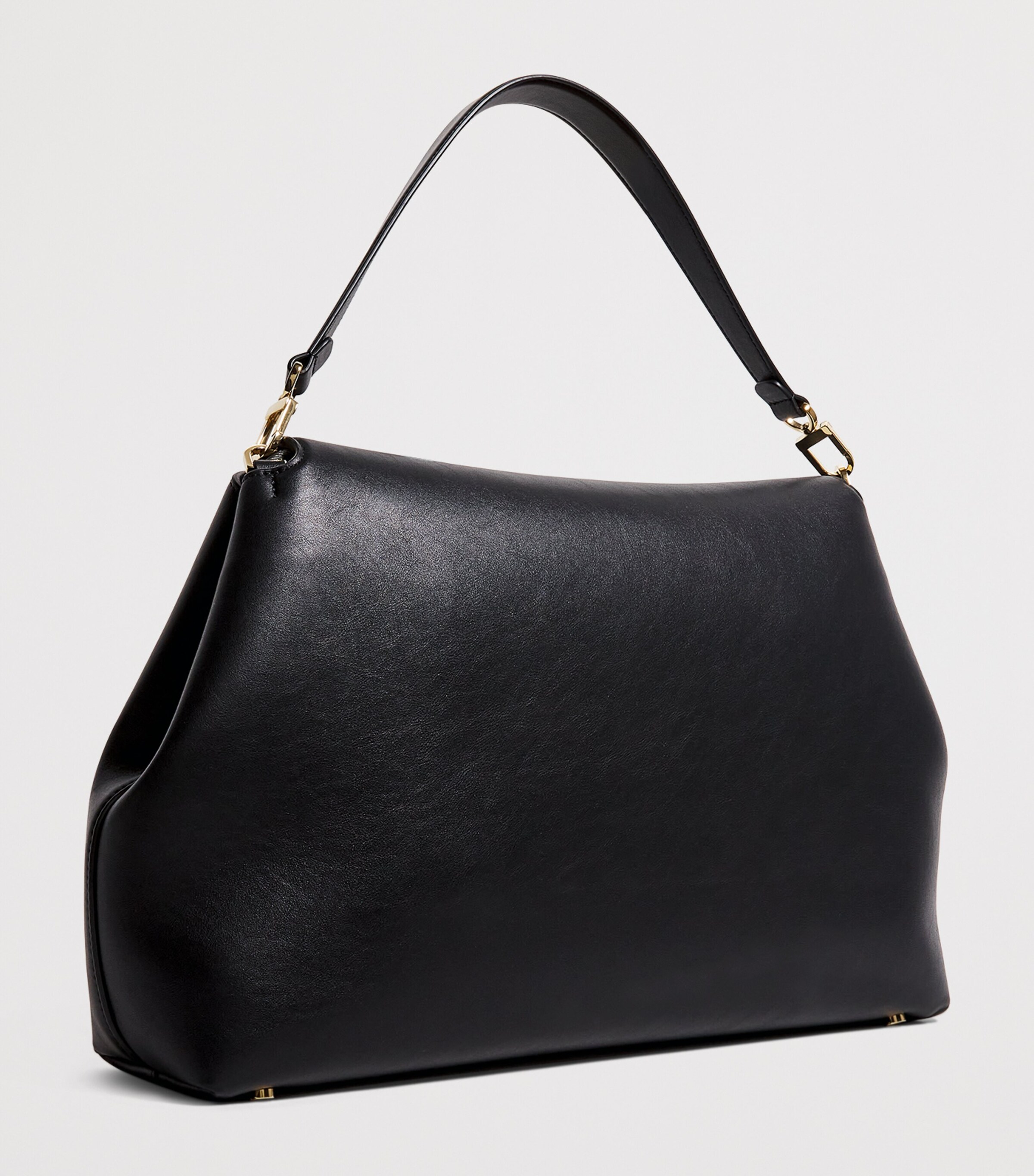 T-lock suede satchel black