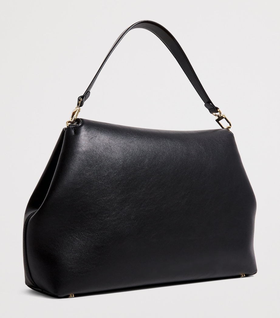 Calfskin T-Lock Satchel Bag 001 BLACK Image 3