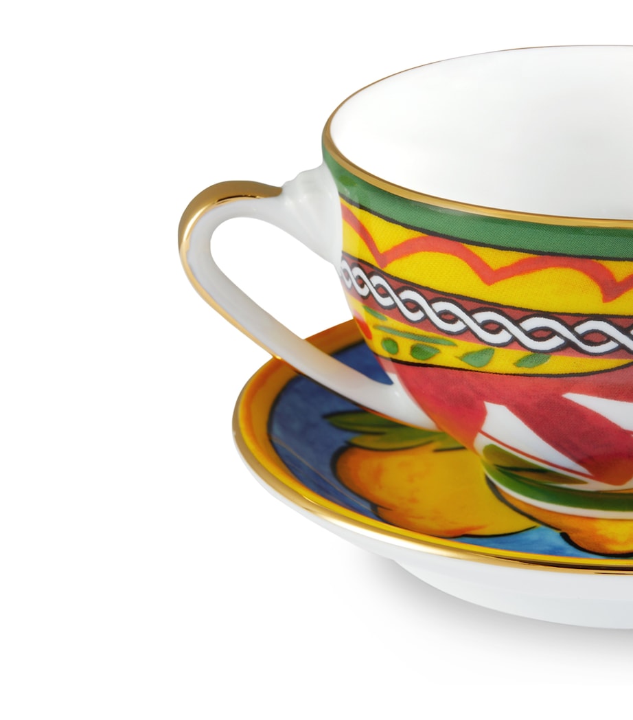 Carreto Teacup and Saucer UC063 LIMONI F DO AZ Image 3