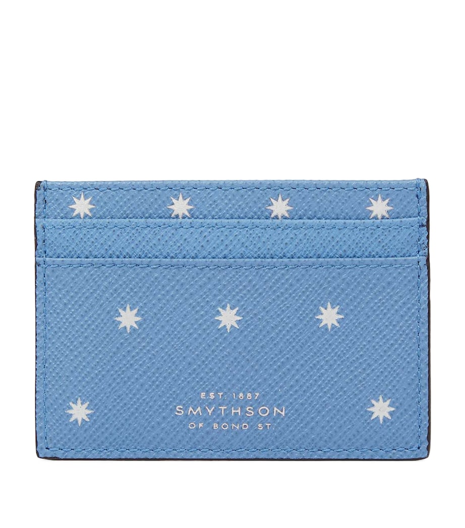 Panama Leather Stars Card Holder NILE BLUE Image 1