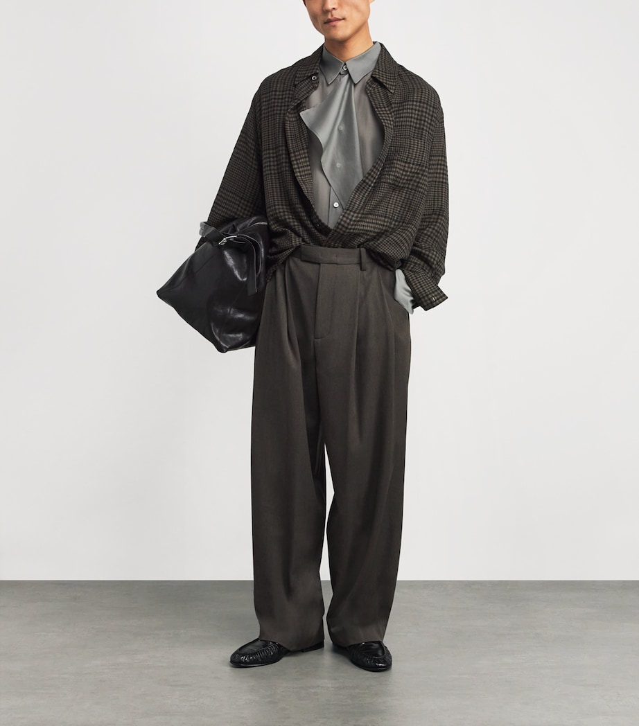 Relaxed Check Shirt KHAKI KK Image 2