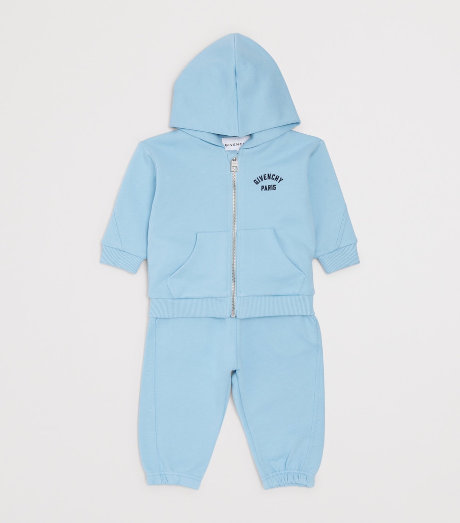 Givenchy Kids Cotton Logo Tracksuit (12-36 Months) Blue Image 3