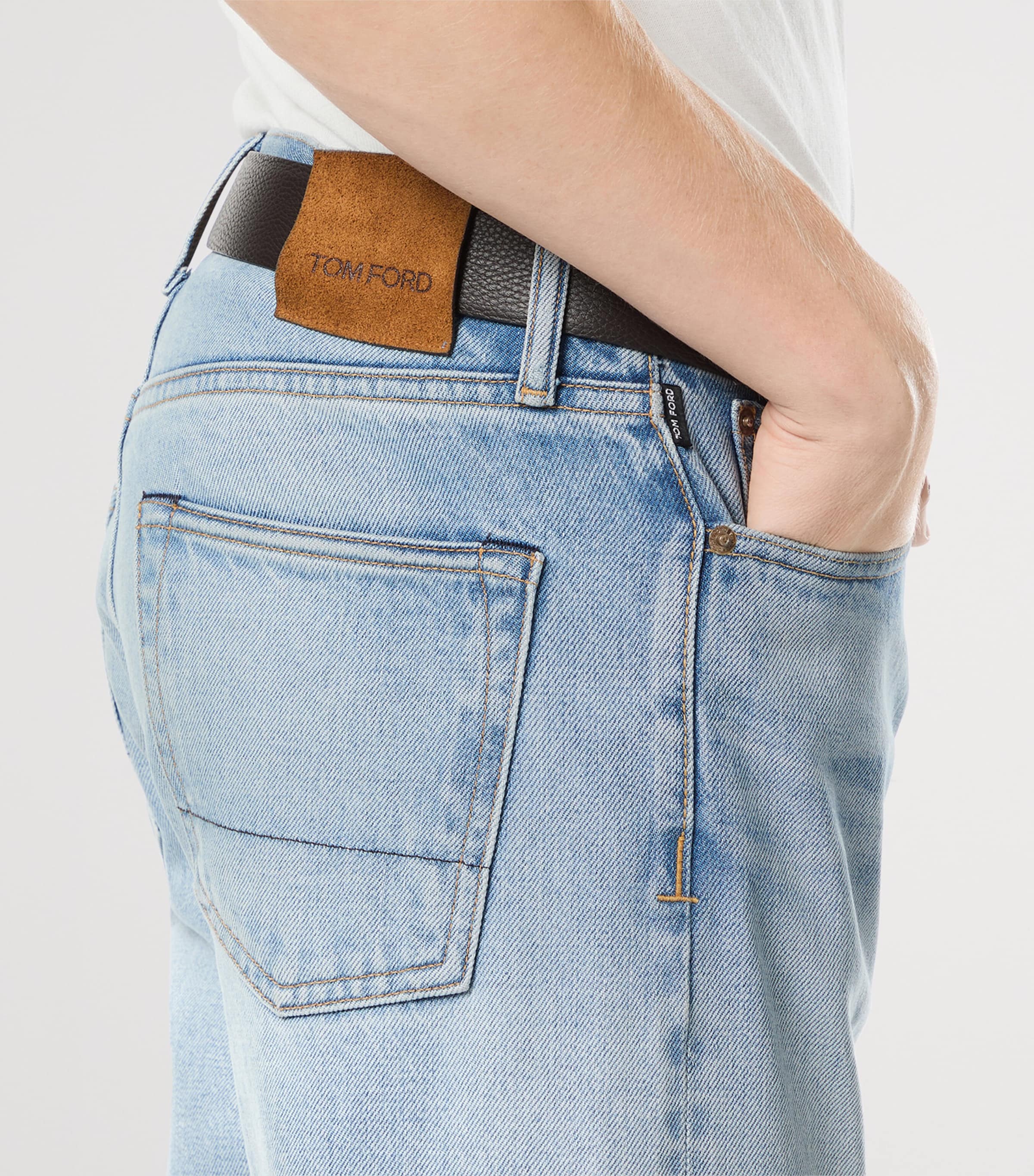 TOM FORD Mens Straight Jeans Uan Image 5