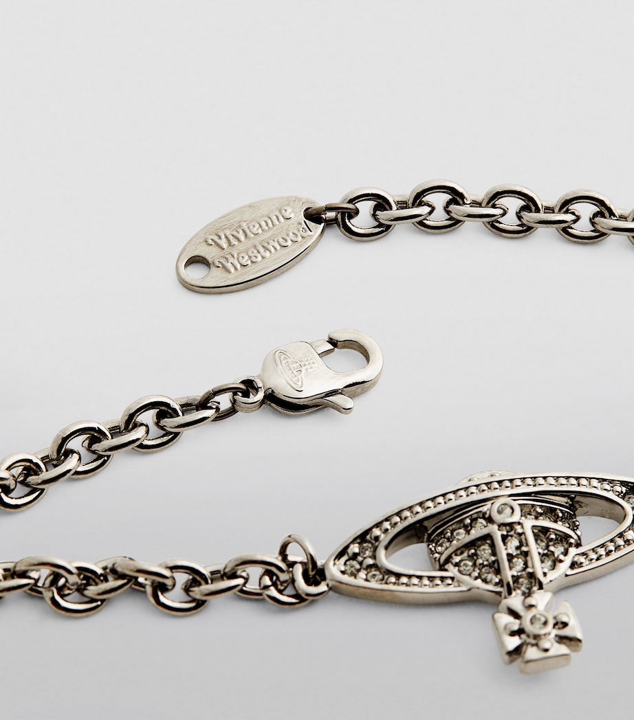 Mini Bas Relief Orb Bracelet S108-RUTHENIUM BLACK Image 6