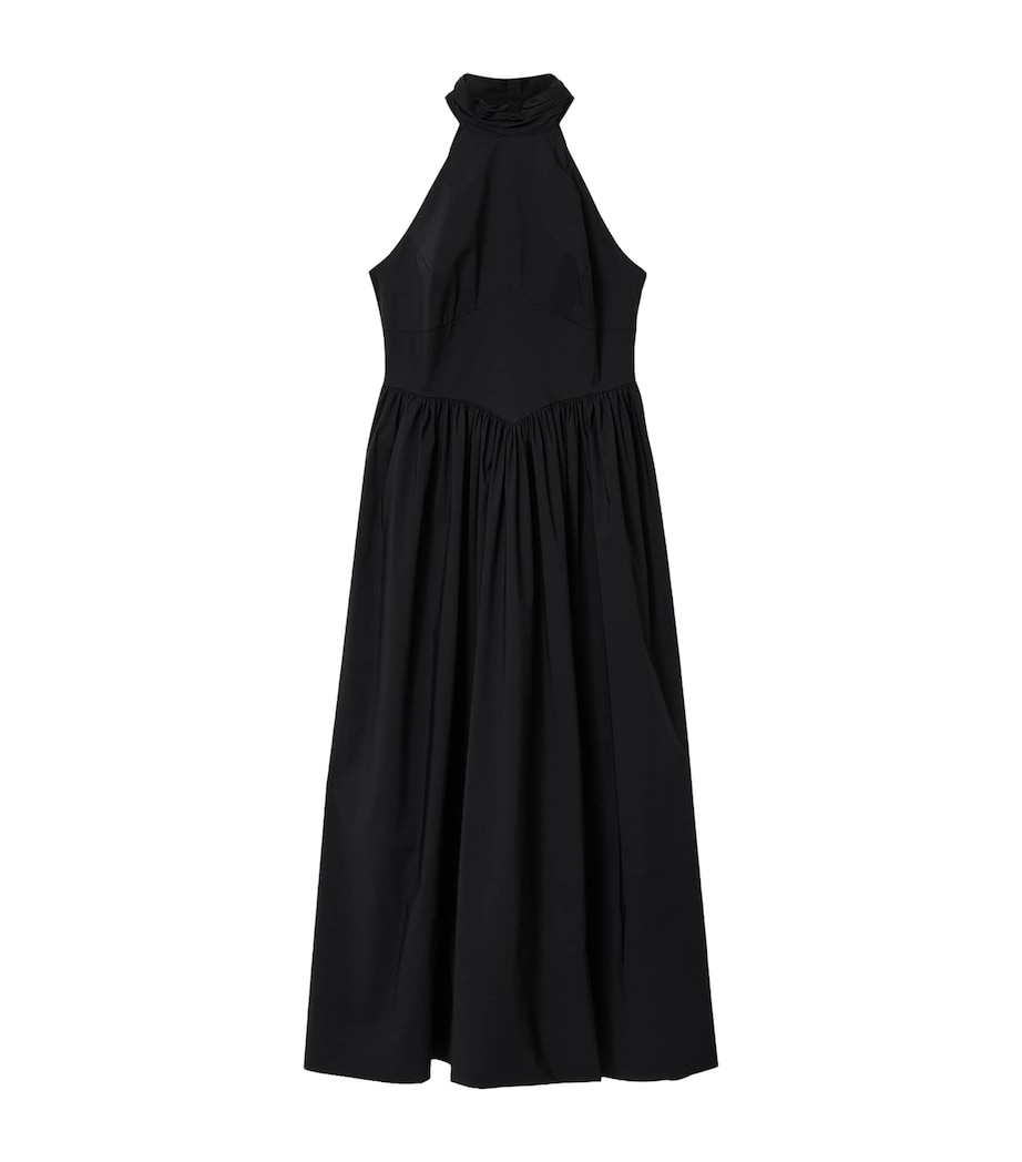 AllSaints Womens Halterneck Arora Maxi Dress Black Image 1