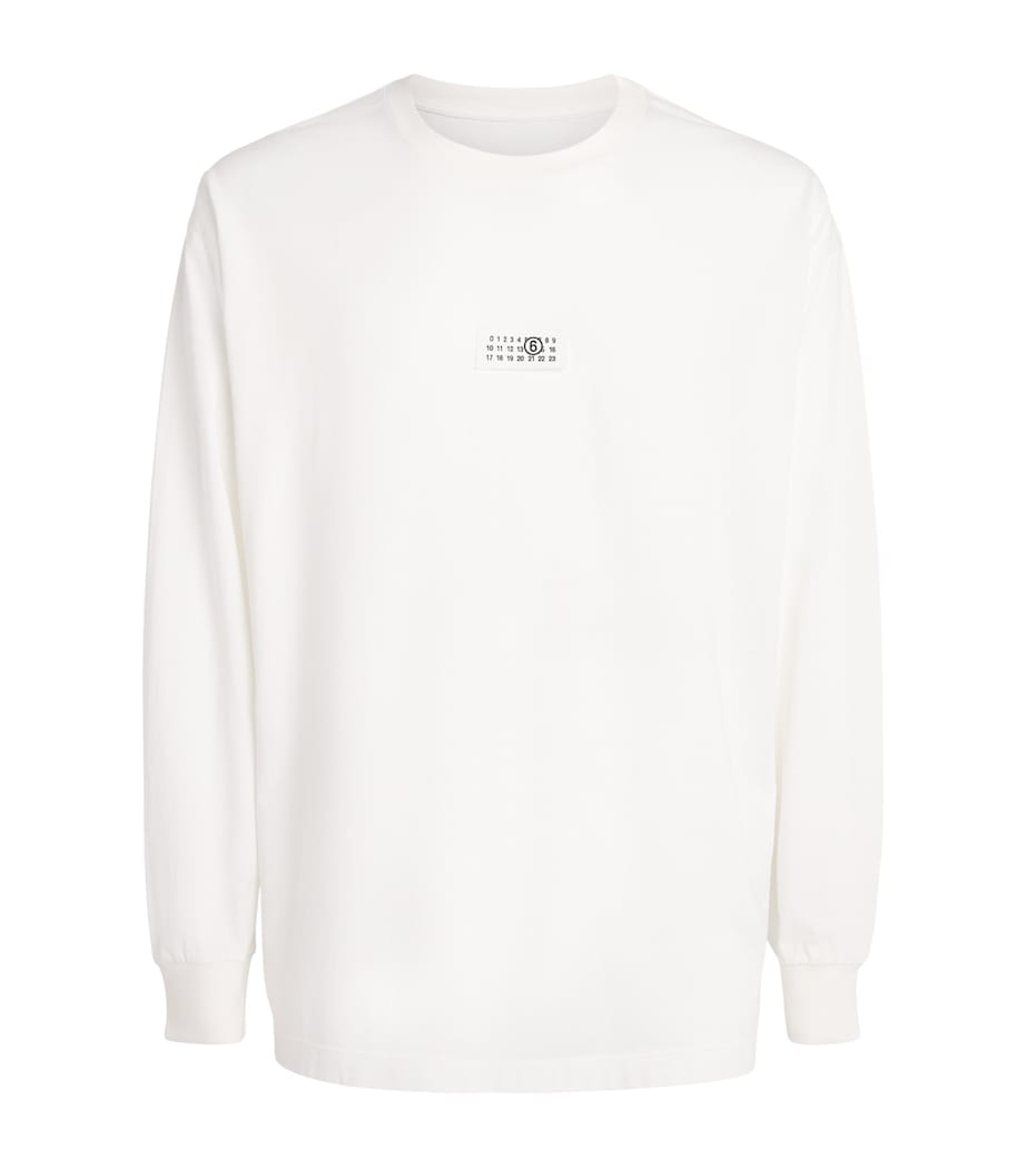MM6 Maison Margiela Mens Cotton Numerical Logo T-Shirt White Image 1