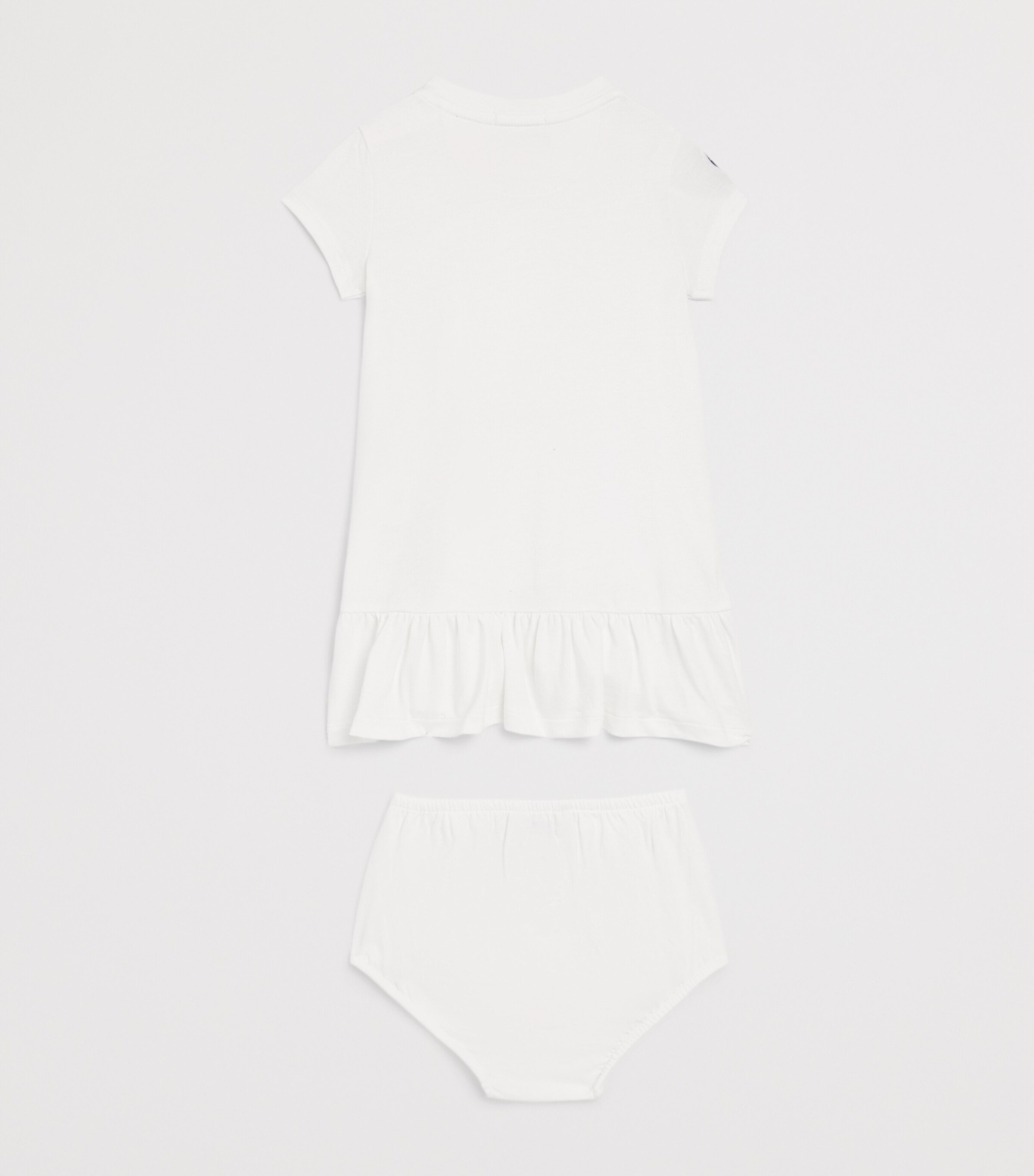 Ralph Lauren Kids x Wimbledon Polo Bear Dress and Bloomers Set (3-24 Months) White Image 2