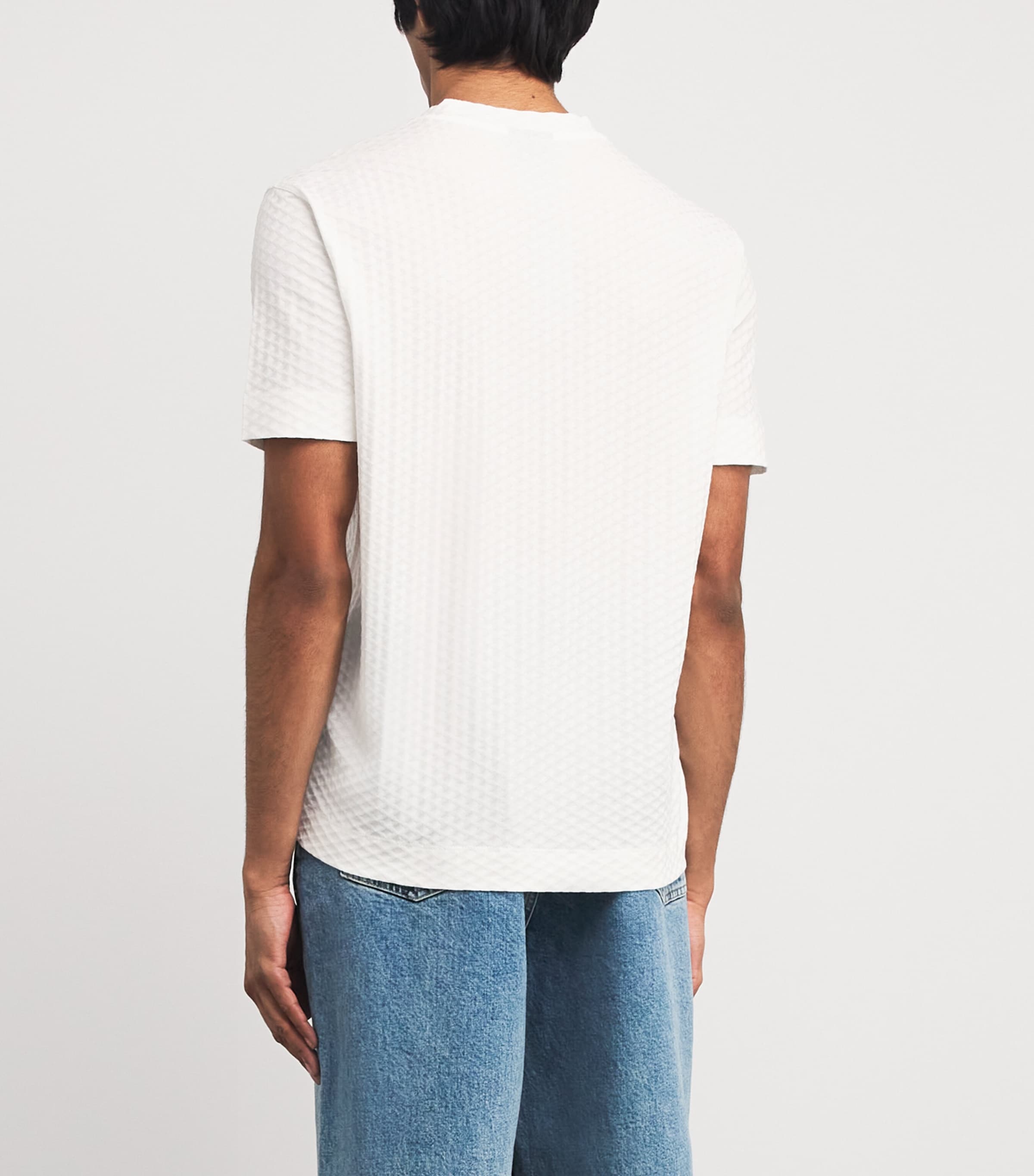 Cotton Embossed T-Shirt F0190 Image 4