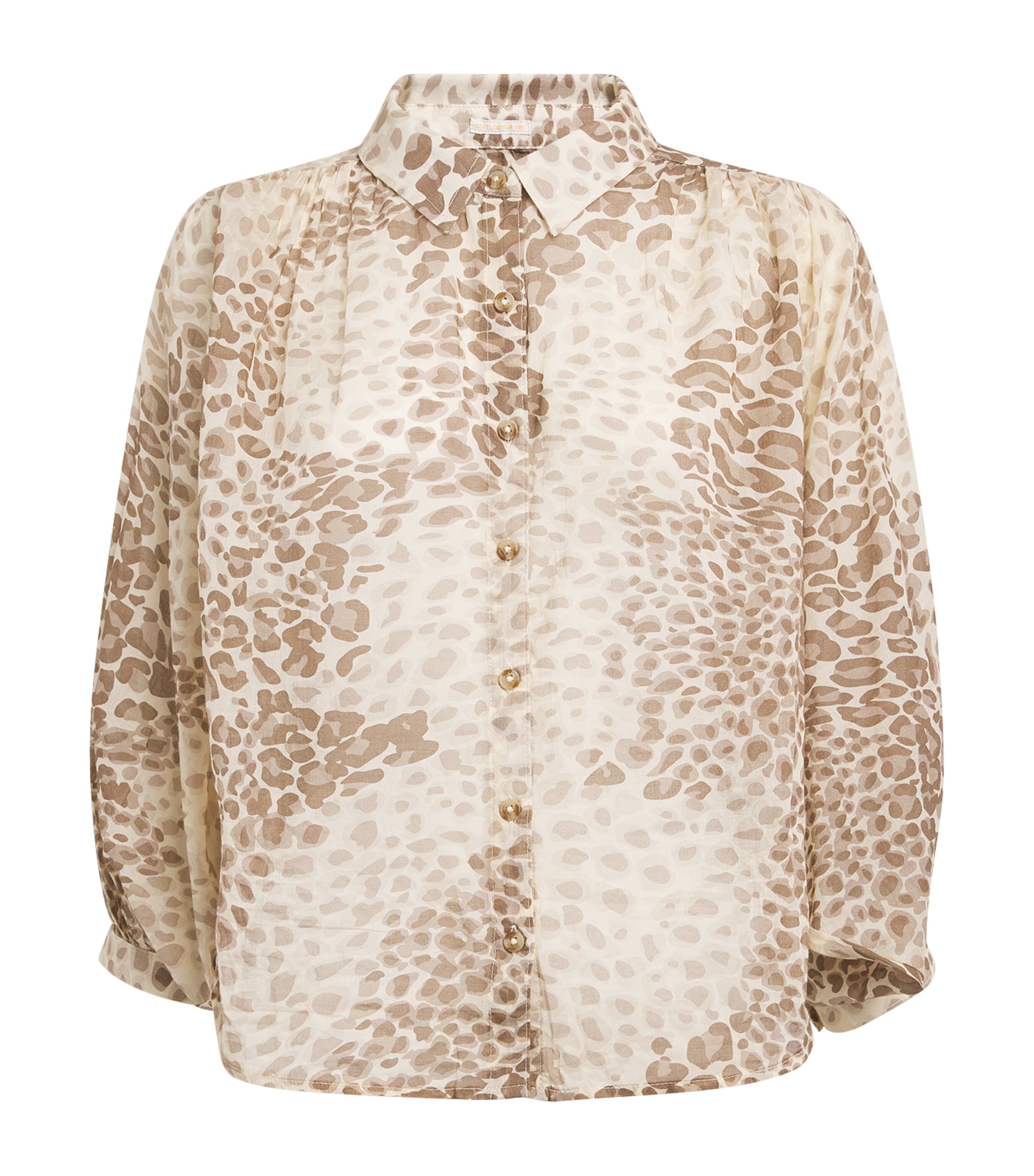 Shop Mother Cotton The Breeze Shirt In Beige