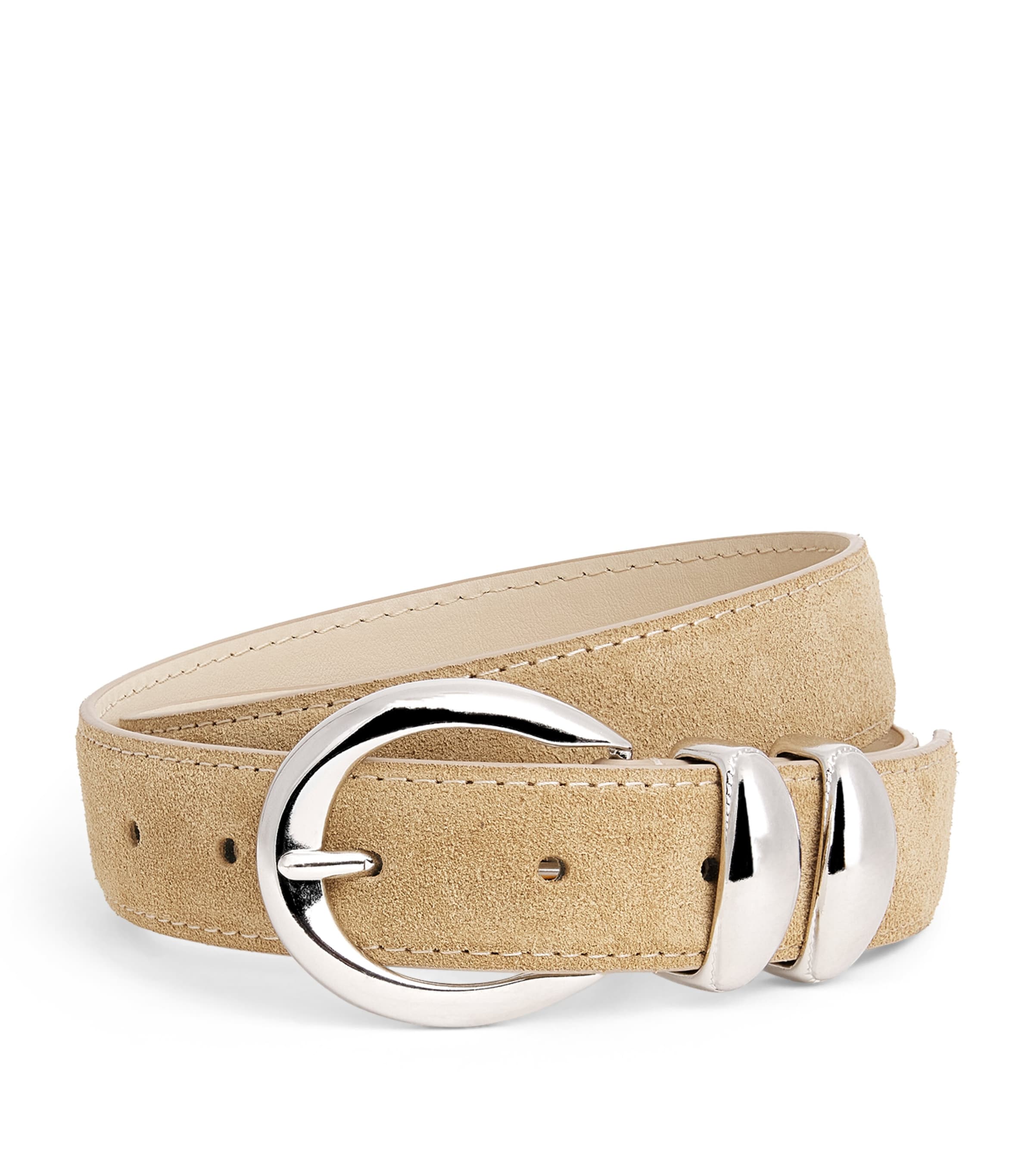 Suede Belt BEIGE Image 1