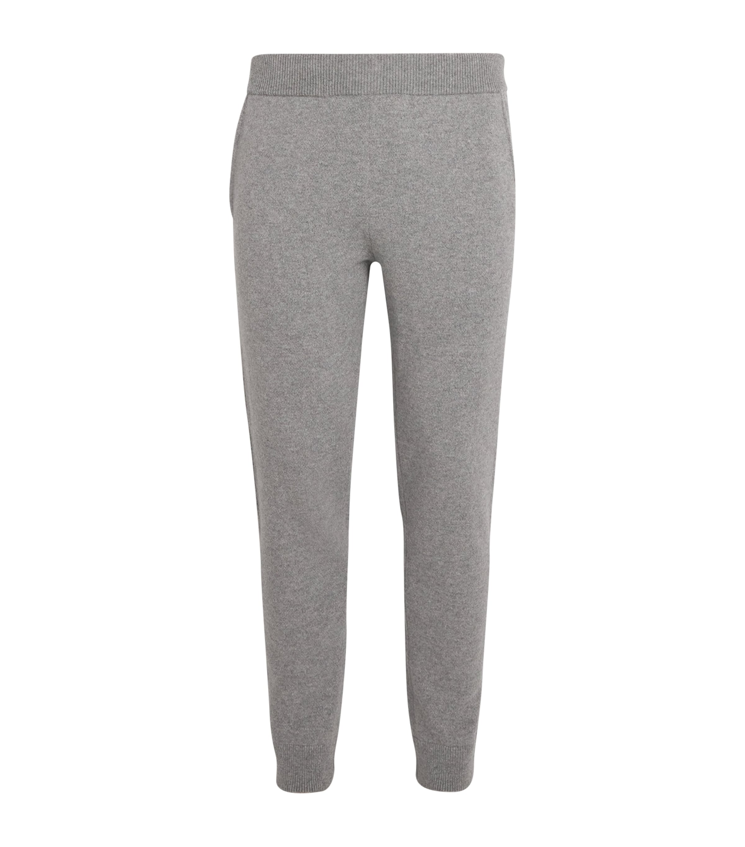 Falke Wool-cashmere Sweatpants In Grey