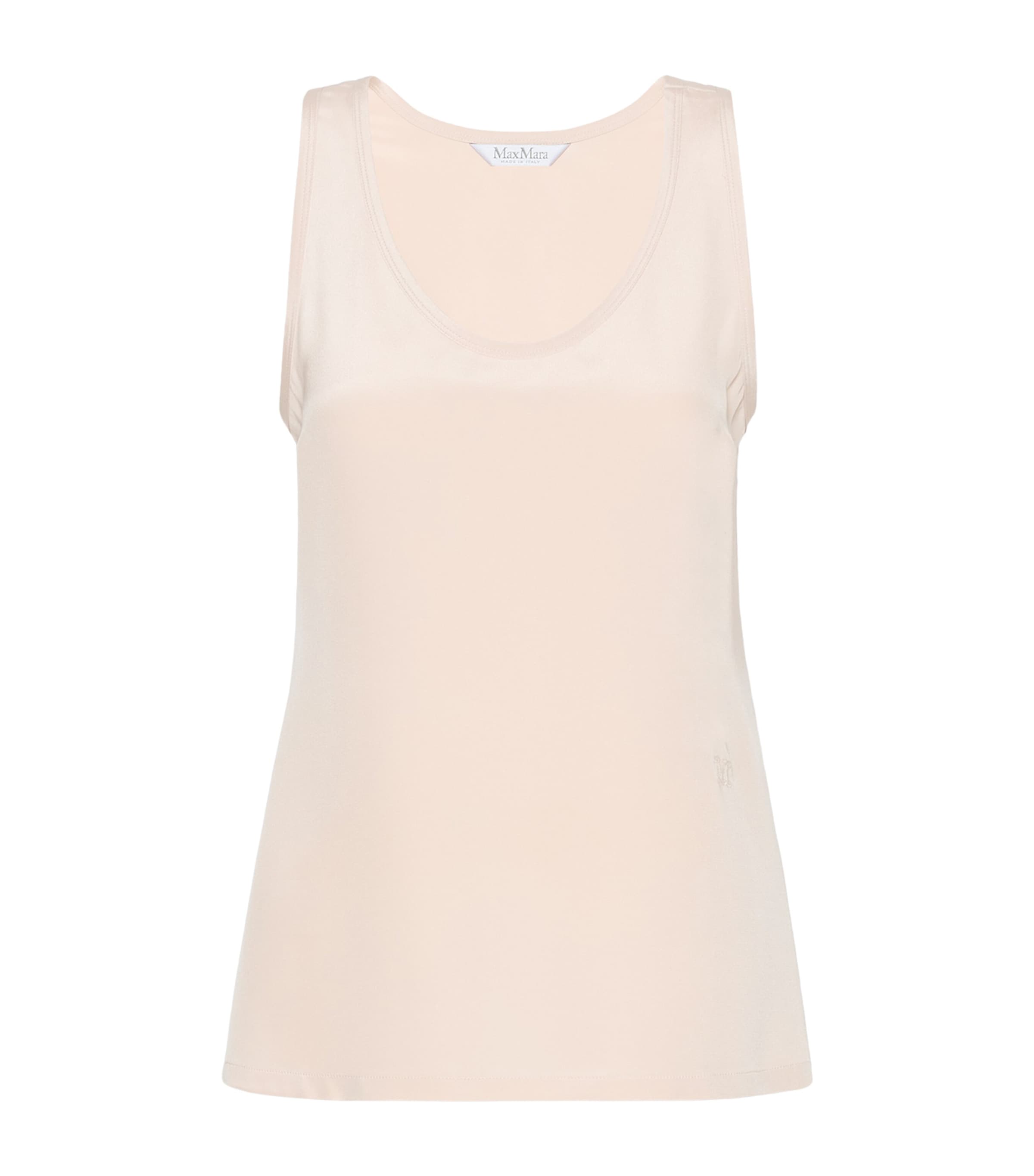 Max Mara Womens Silk Tank Top Pink Image 1