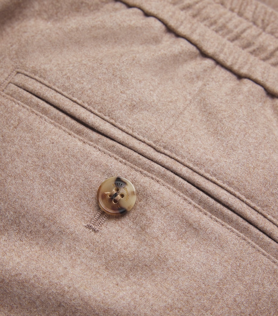 Wool-Silk-Cashmere Pleated Trousers SCONE Image 5