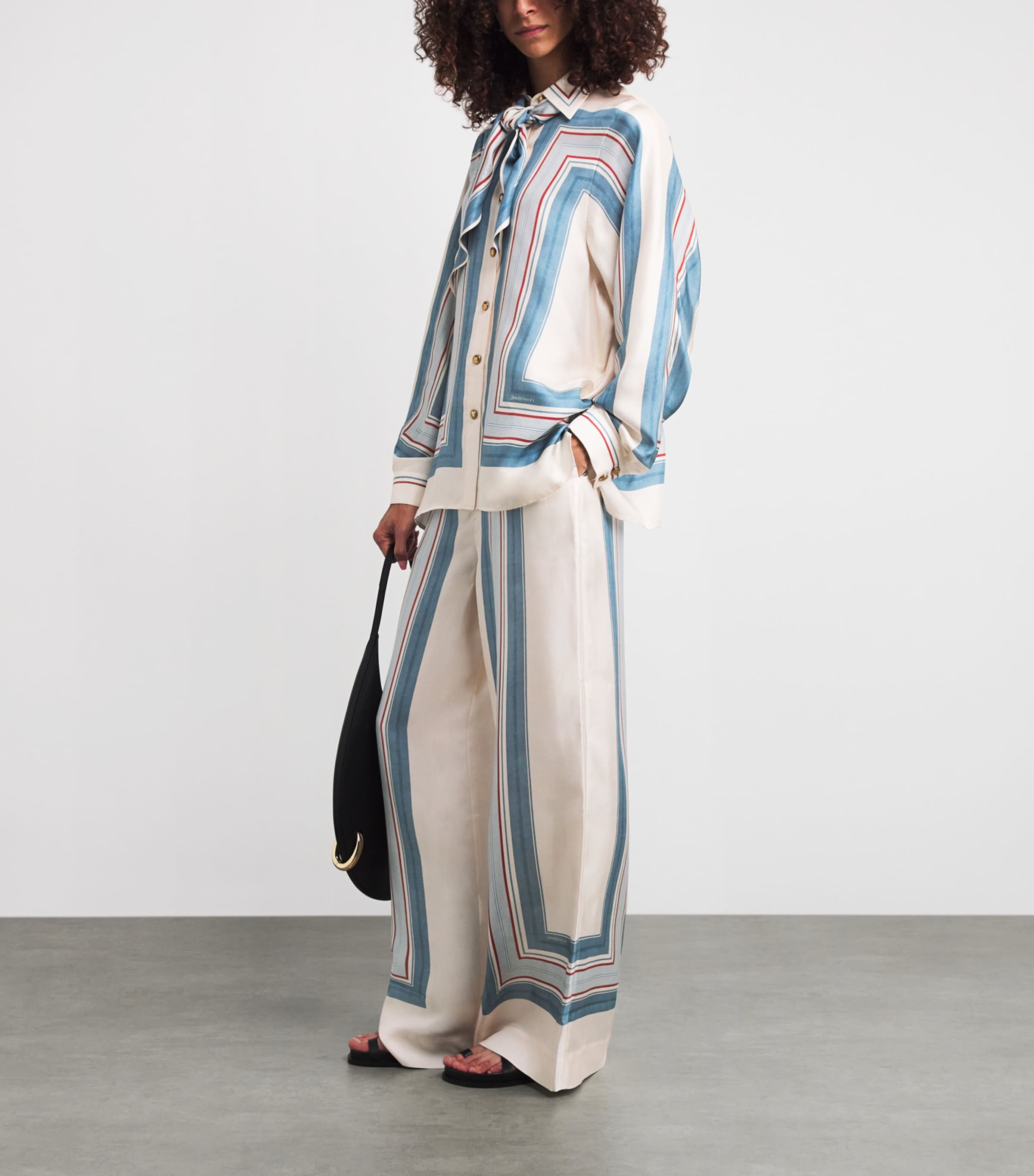 Silk Stripe Track Trousers TIKSTR TICKNG STRIPE Image 2