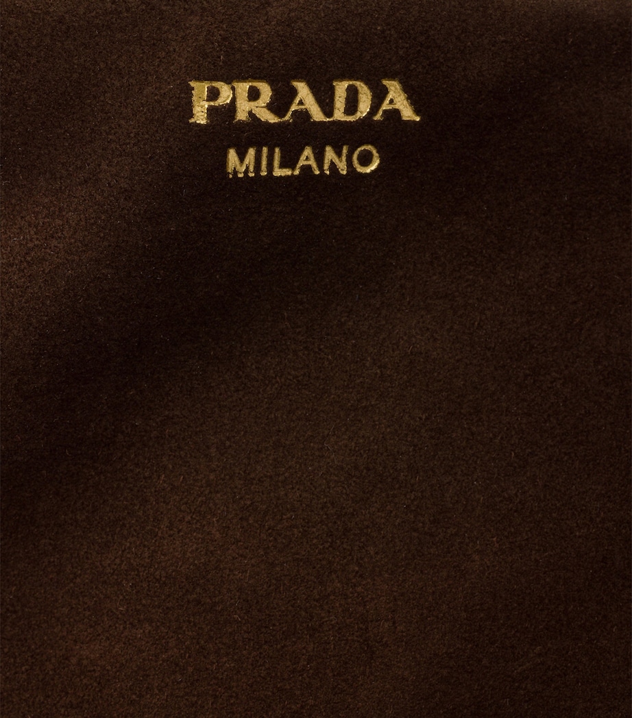 Prada Suede Knee-High Boots 85 Brown Image 6
