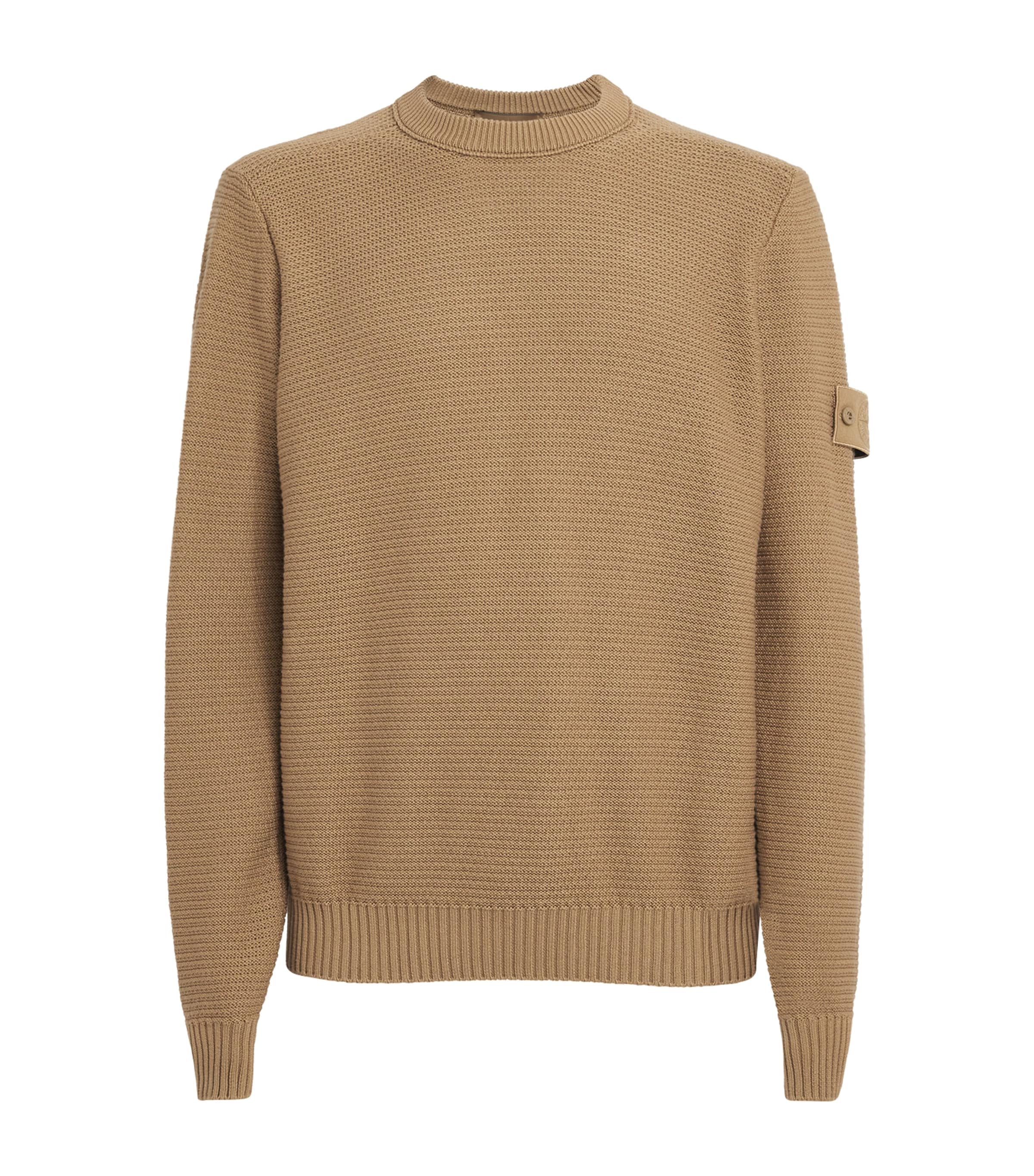 Stone Island Mens Cotton-Cashmere Ghost Sweater Image 1