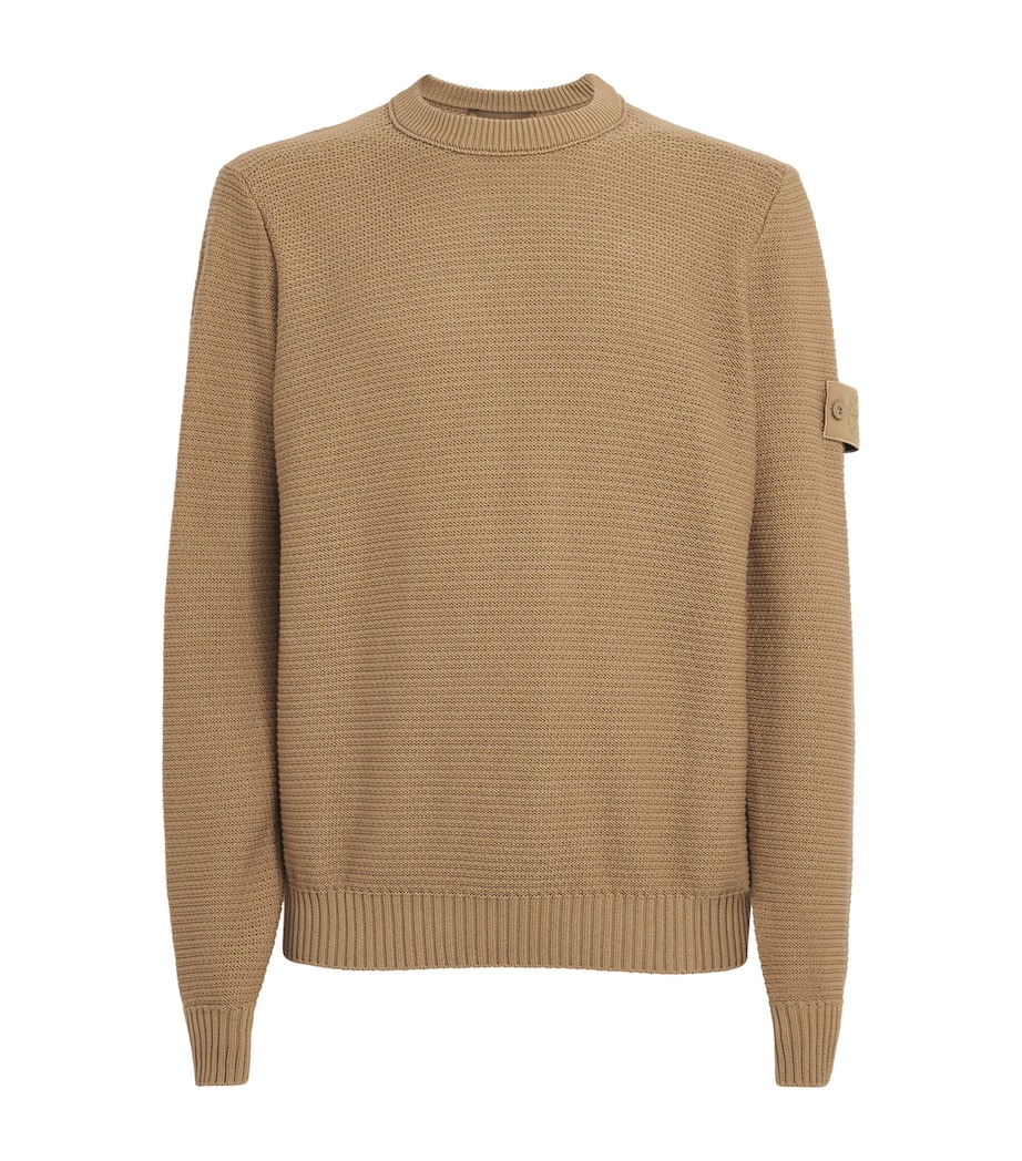 Stone Island Mens Cotton-Cashmere Ghost Sweater Image 1