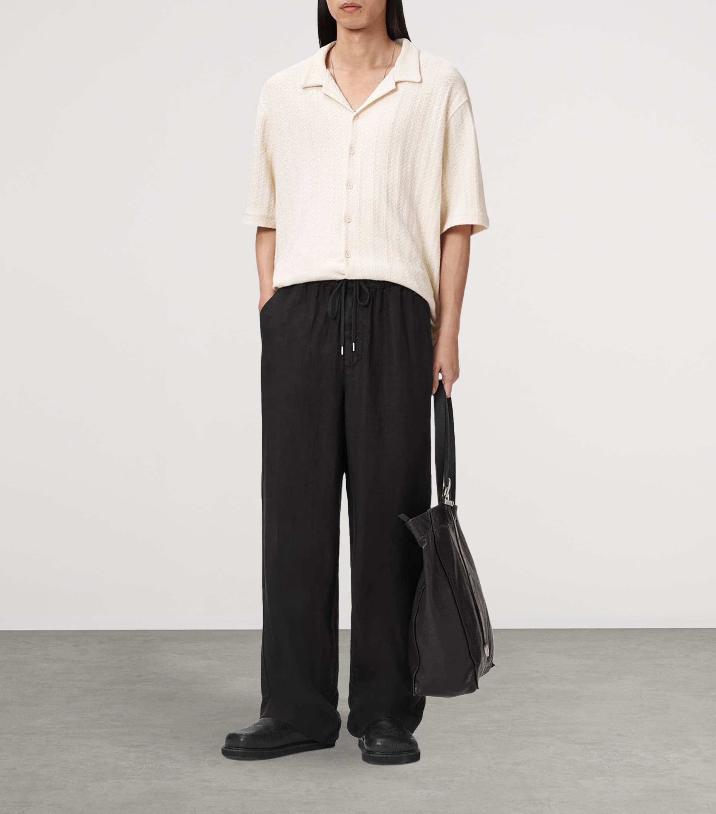 Linen Sharp Trousers SHADED BLACK Image 6