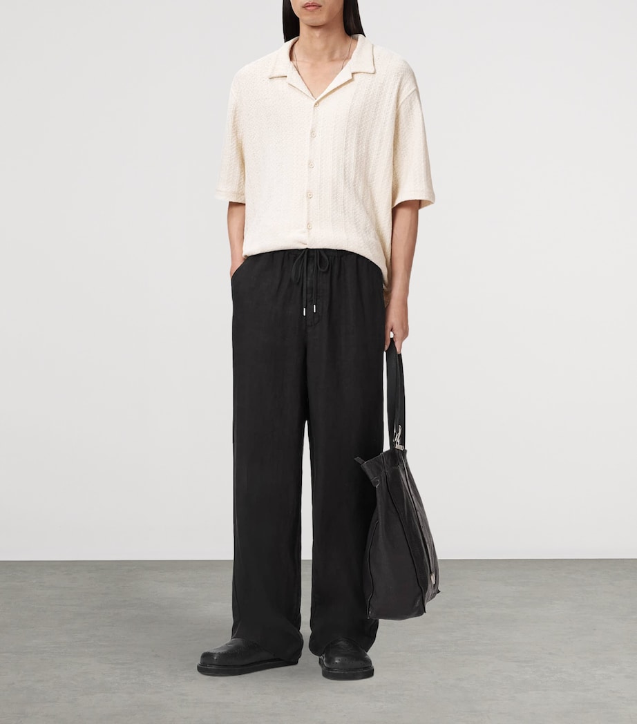 Linen Sharp Trousers SHADED BLACK Image 6
