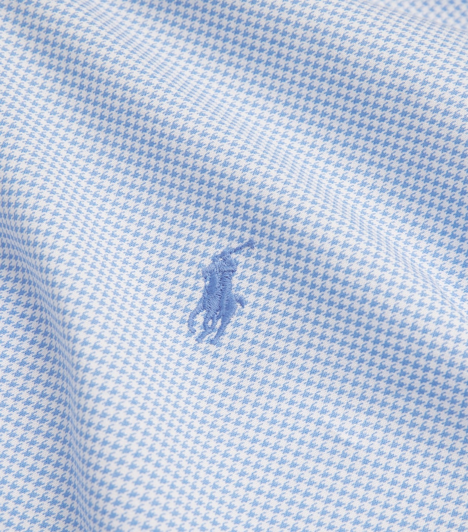 Cotton-Blend Check Shirt BLUE Image 5