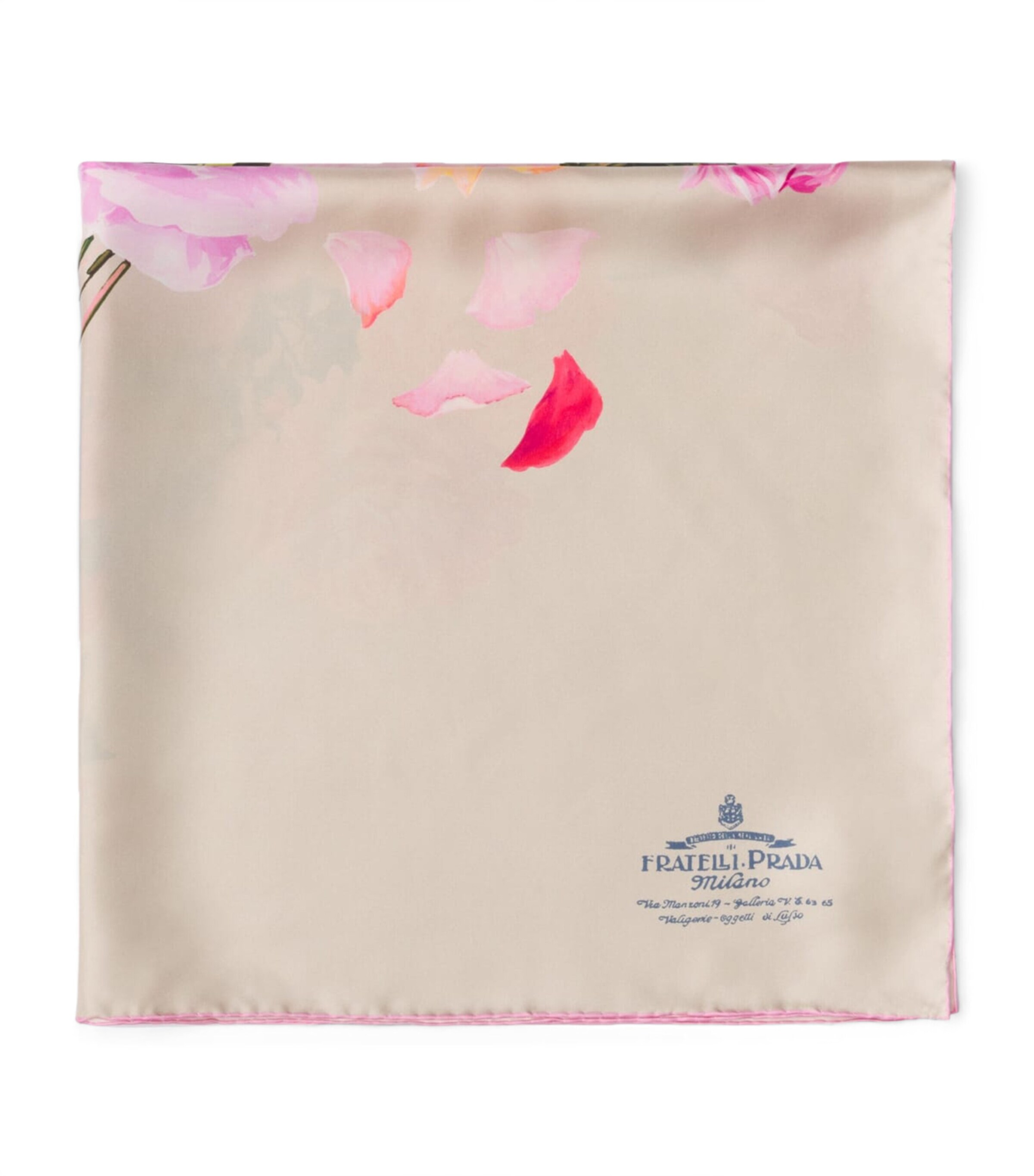 Prada Silk Floral Bouquet Scarf Image 1