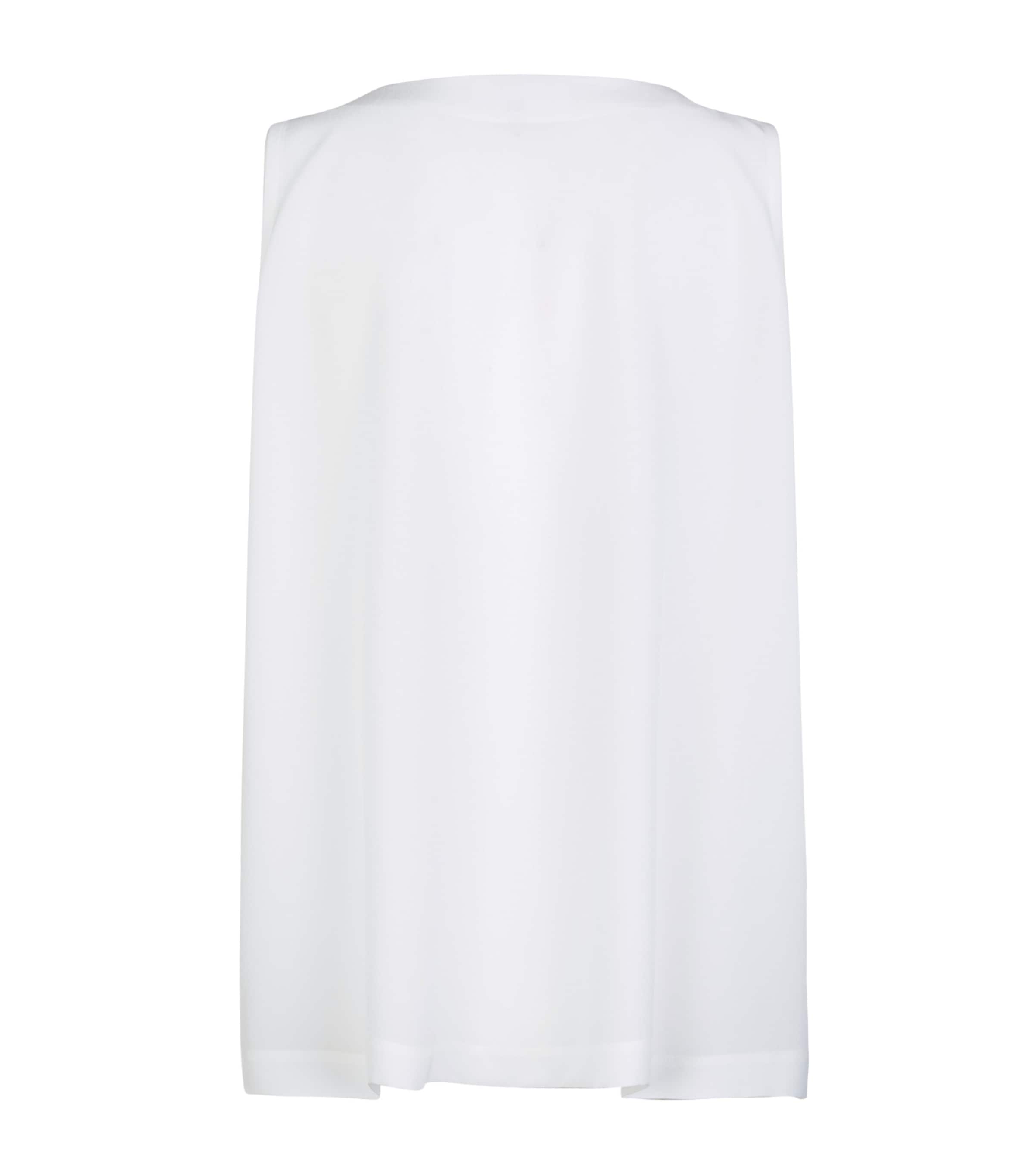 Silk Shell Top WHITE Image 12